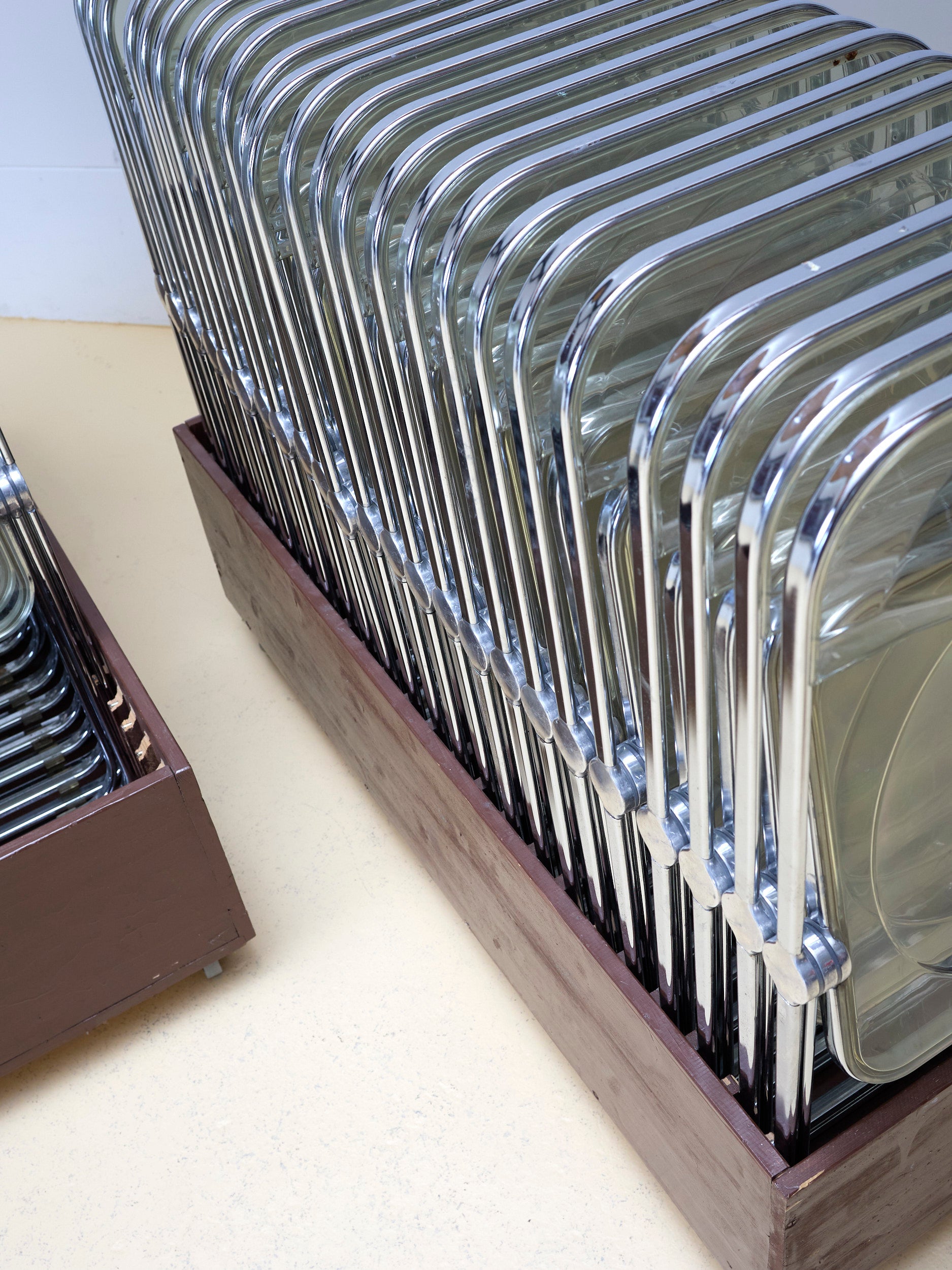 40 Plia Klappstühle in Plexiglas von Castelli