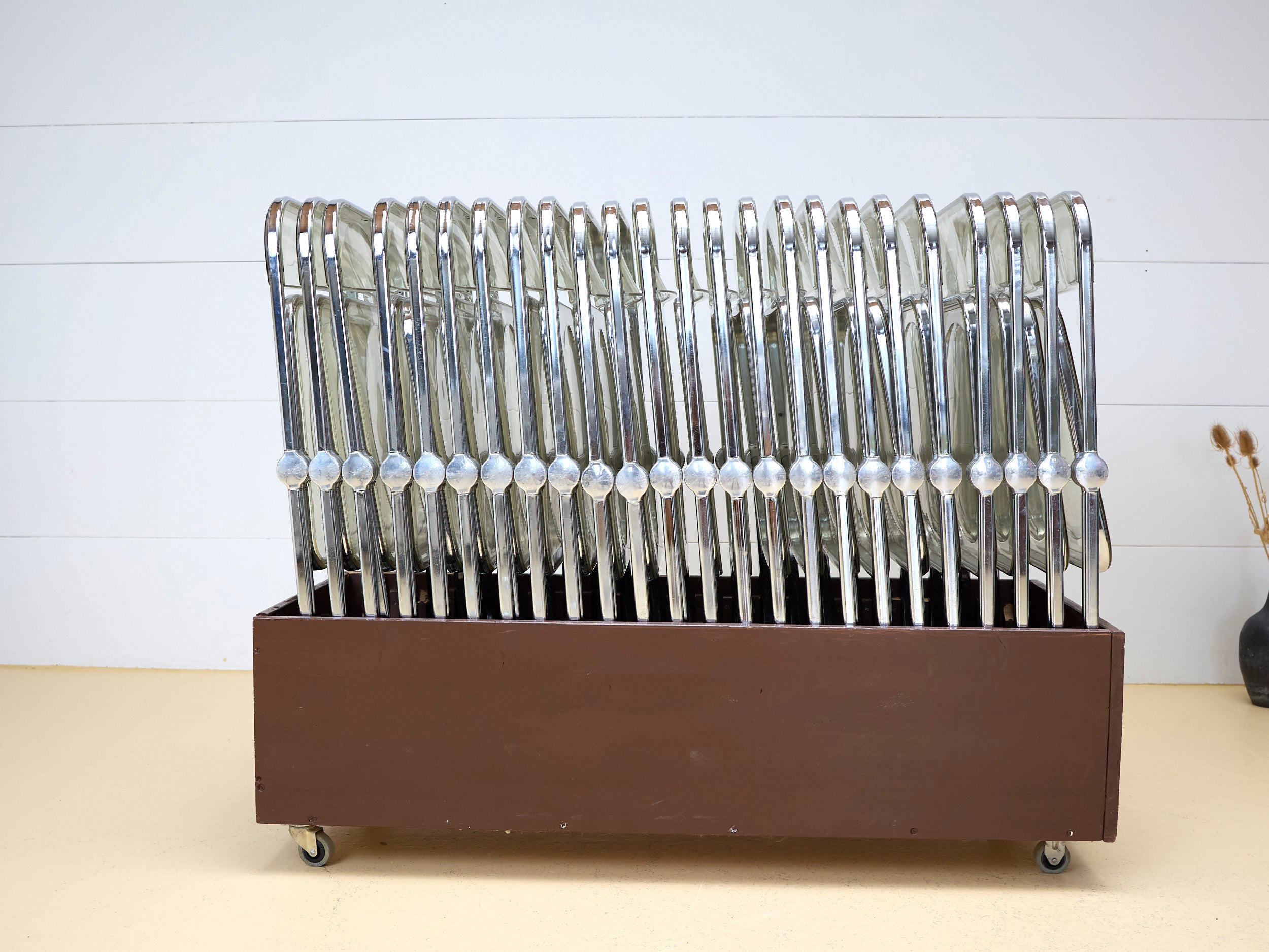 40 Plia Klappstühle in Plexiglas von Castelli