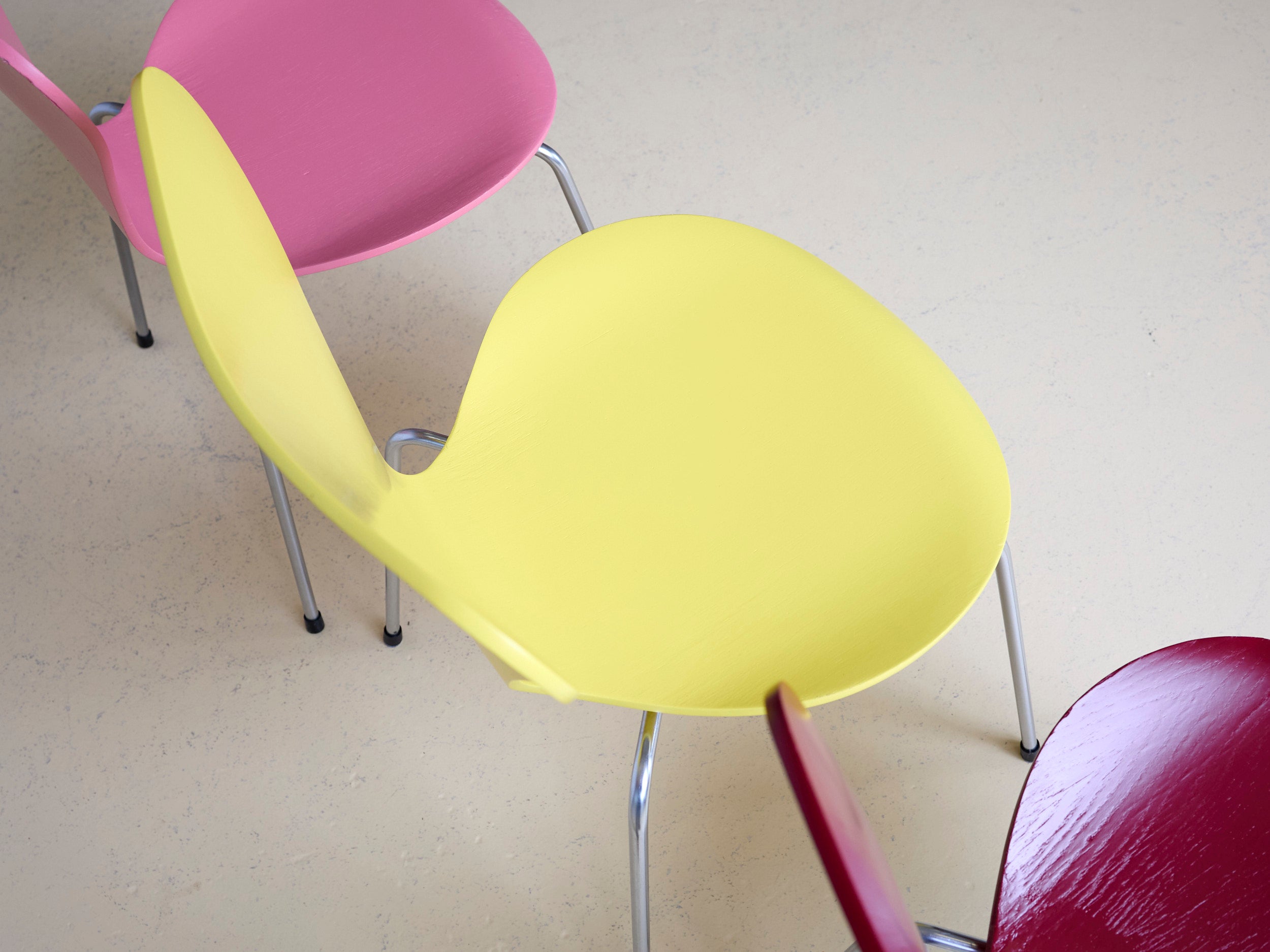 Arne Jacobsen Stühle von Fritz Hansen Stapelbar 10