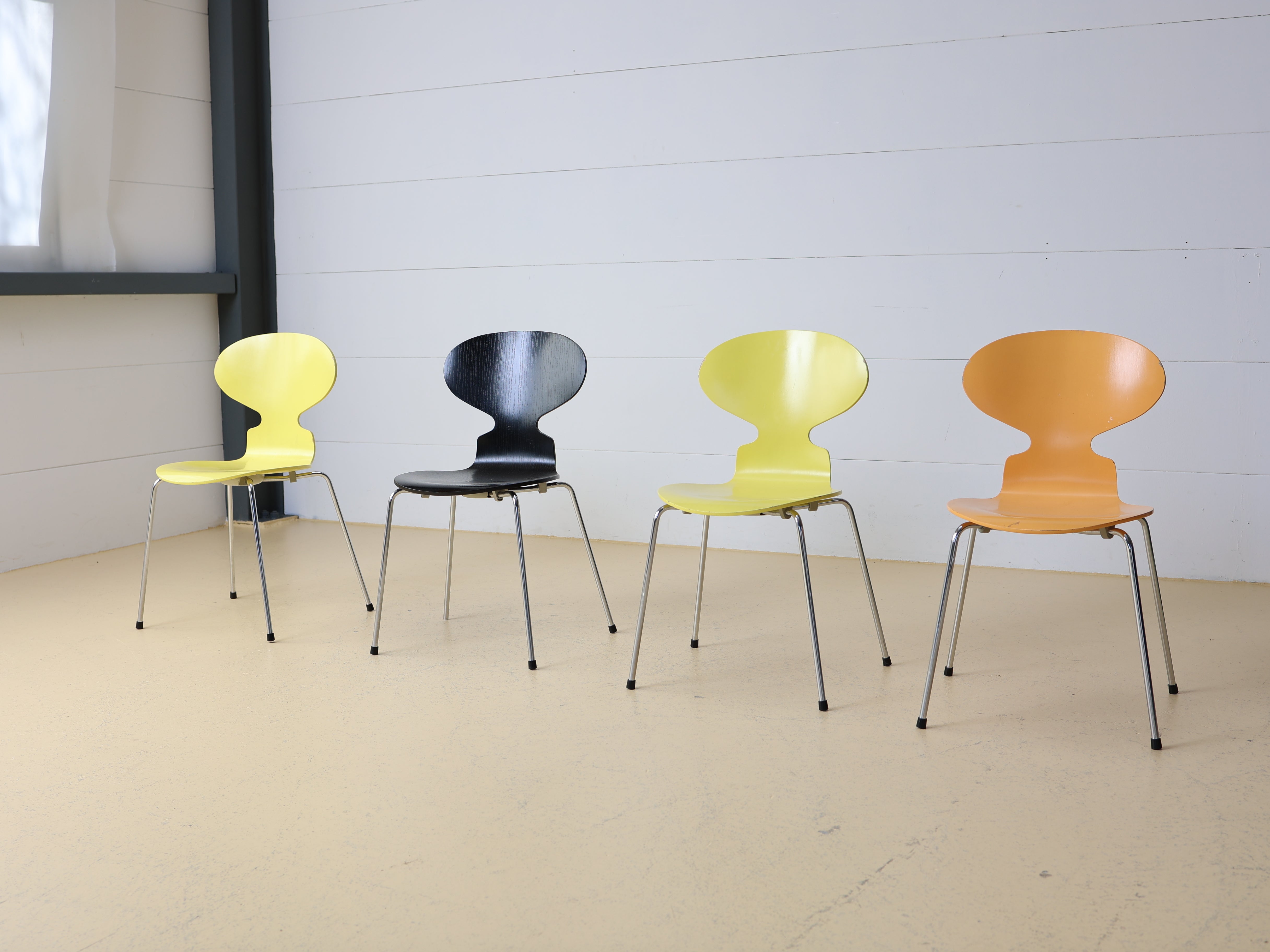 Vintage Arne Jacobsen Stühle Ameise 3101 für Fritz Hansen
