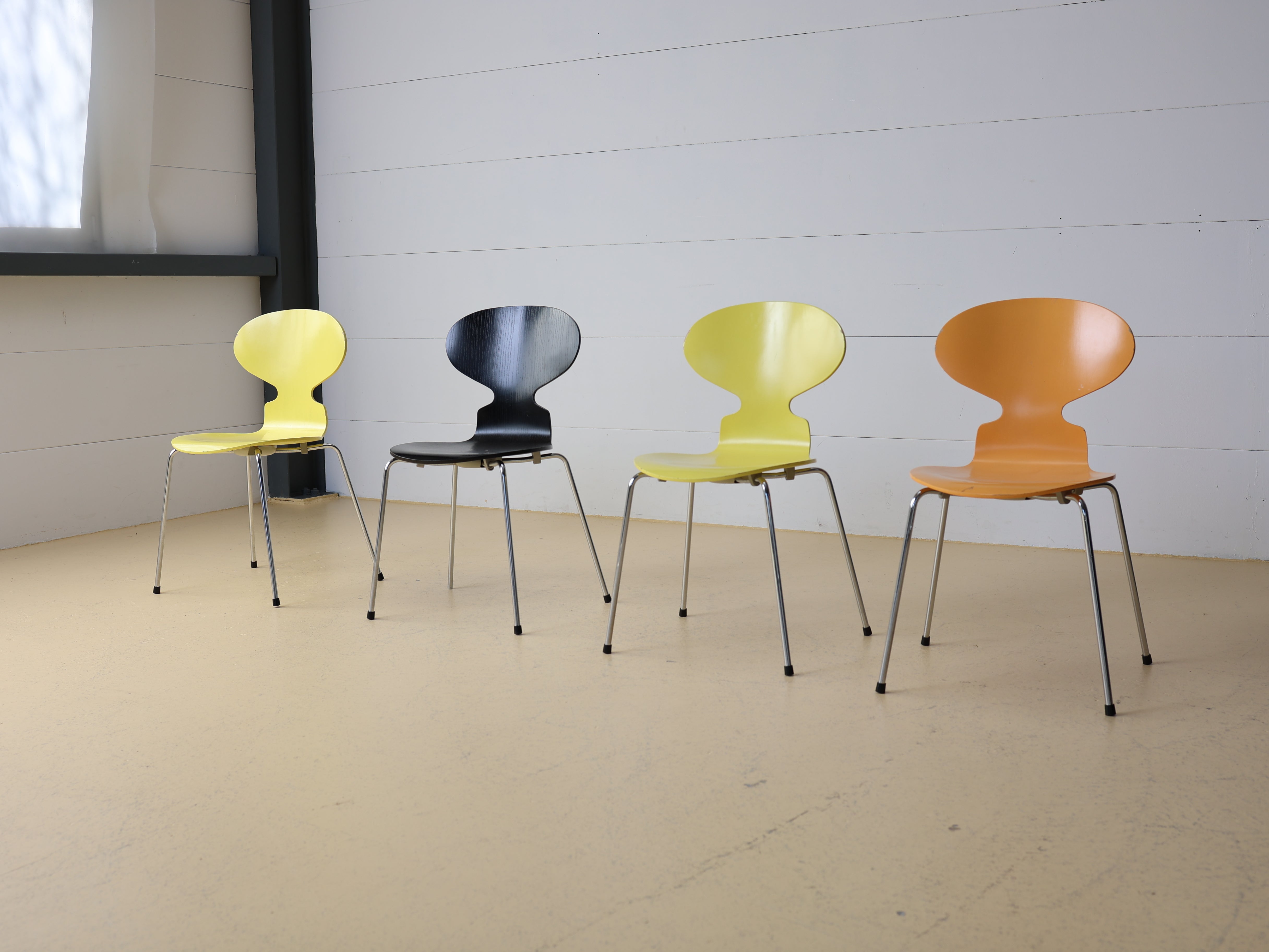 Vintage Arne Jacobsen Stühle Ameise 3101 für Fritz Hansen