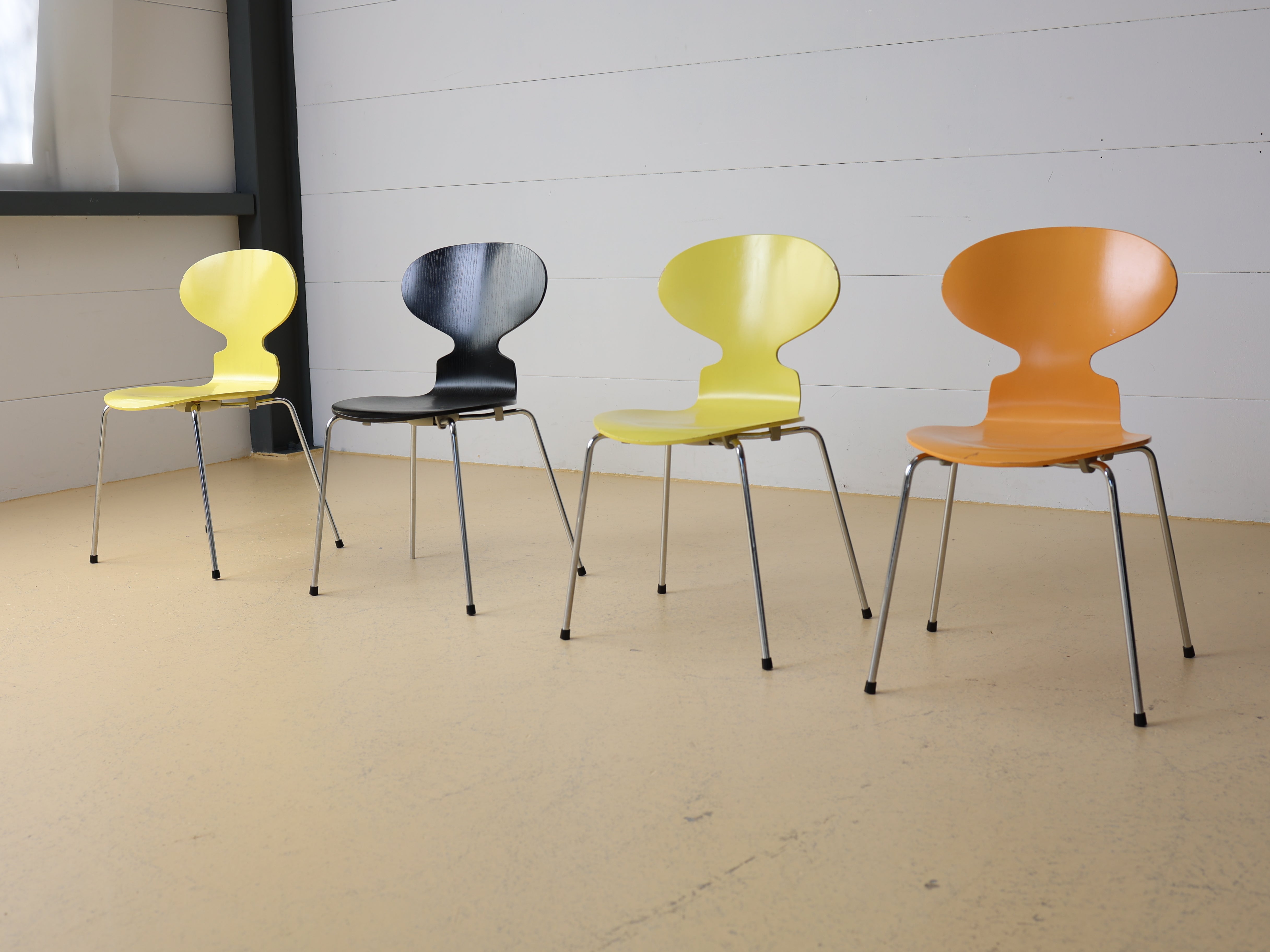 Vintage Arne Jacobsen Stühle Ameise 3101 für Fritz Hansen