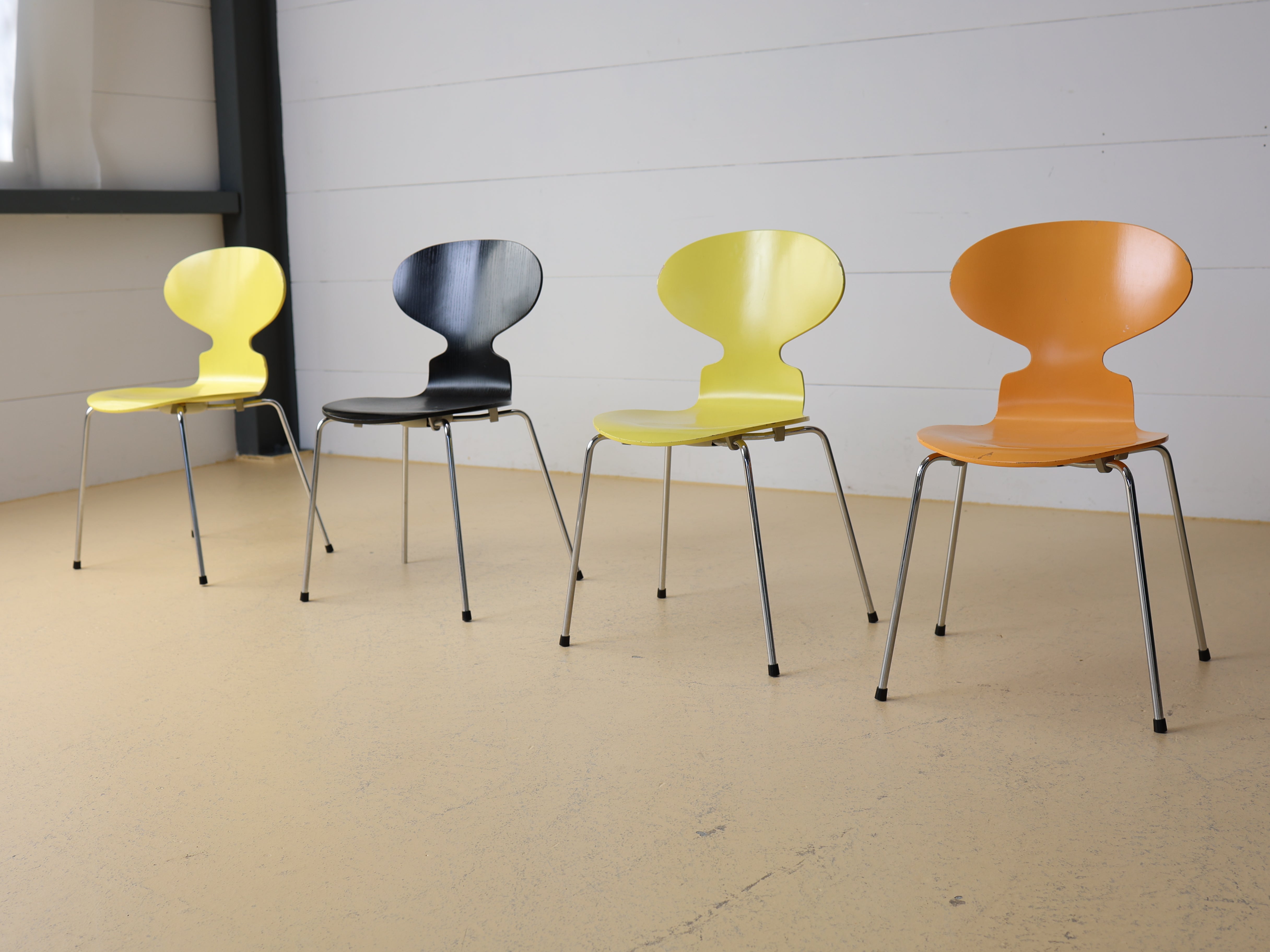 Vintage Arne Jacobsen Stühle Ameise 3101 für Fritz Hansen