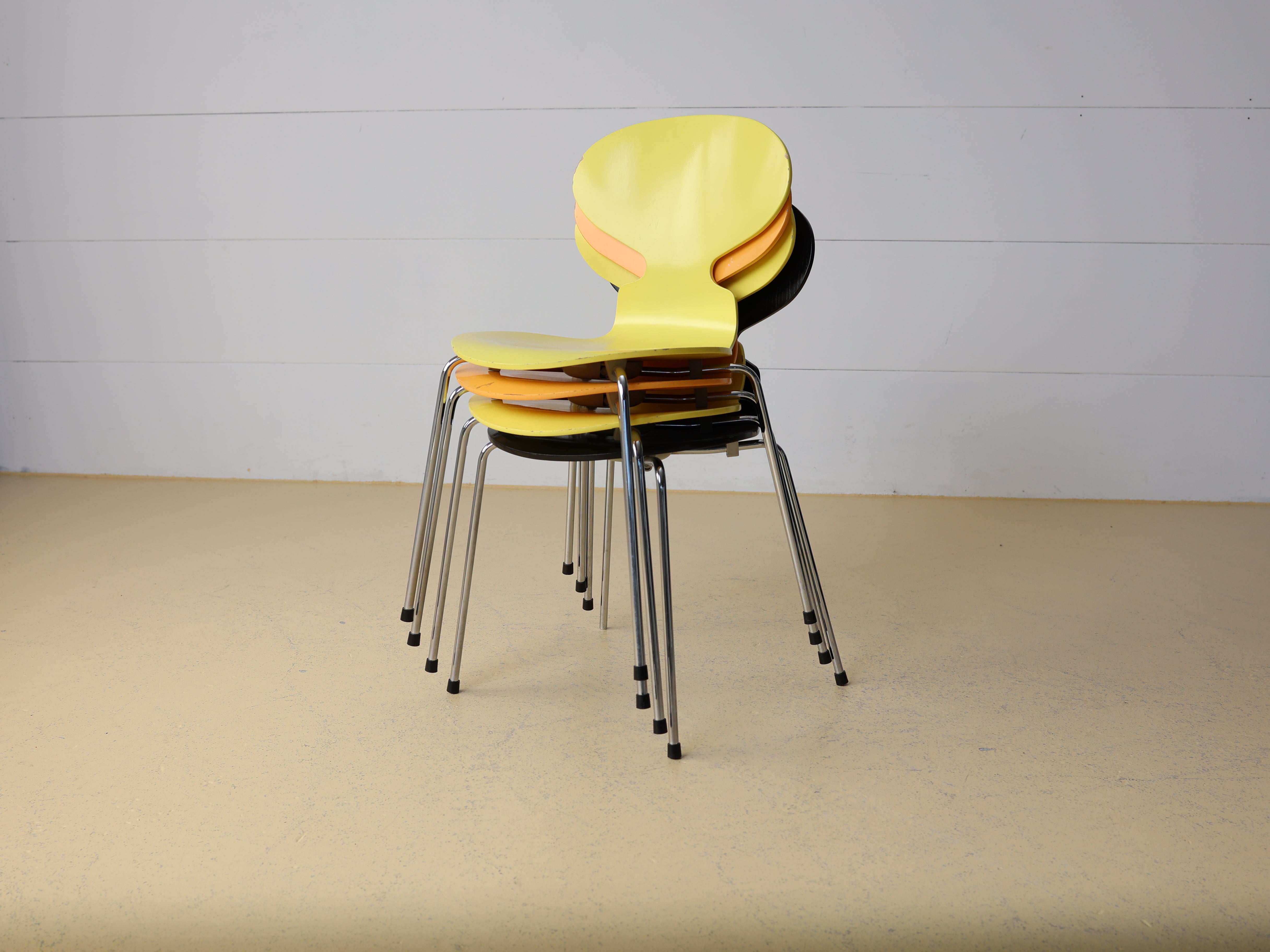 Vintage Arne Jacobsen Stühle Ameise 3101 für Fritz Hansen
