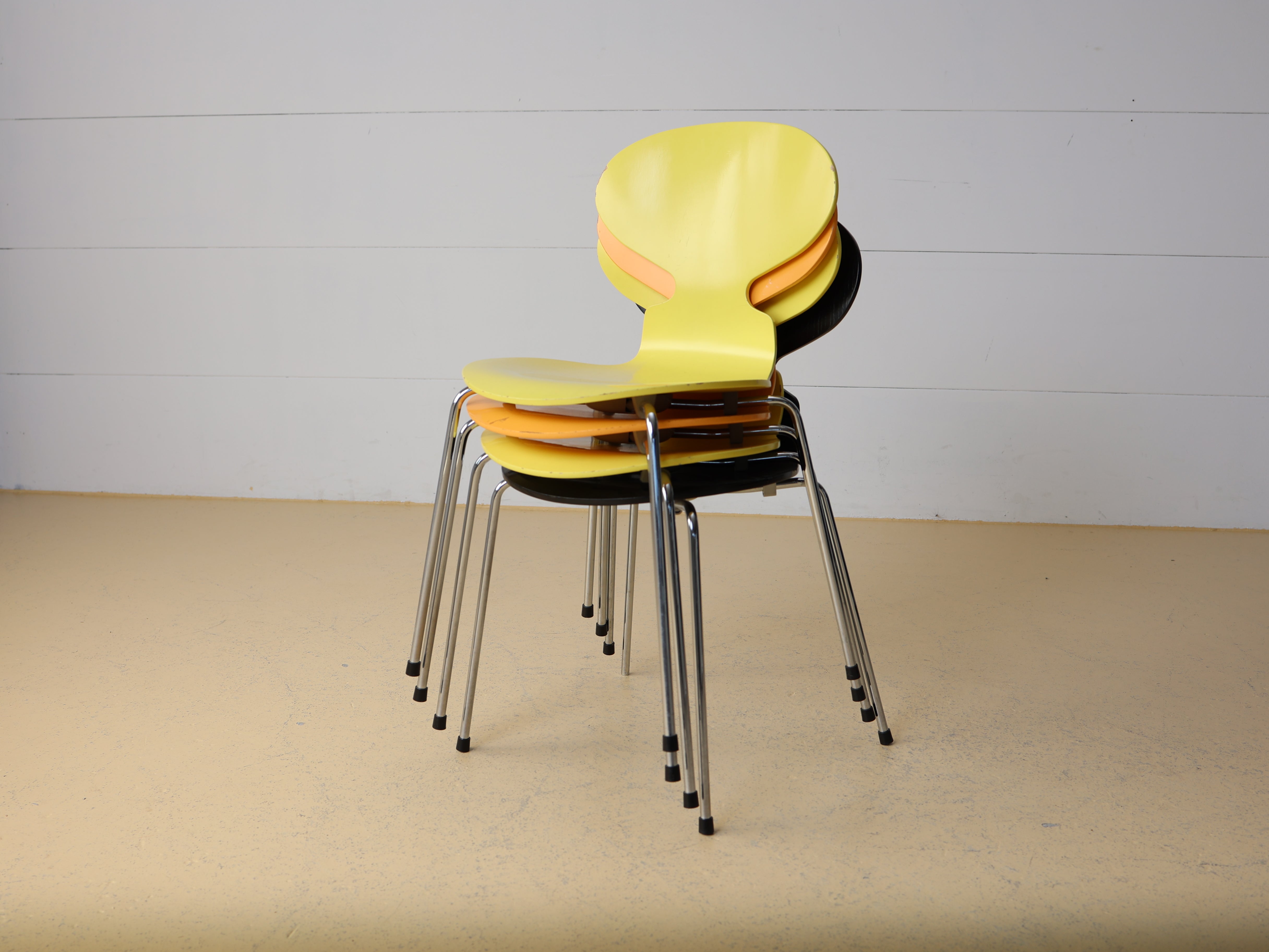 Vintage Arne Jacobsen Stühle Ameise 3101 für Fritz Hansen