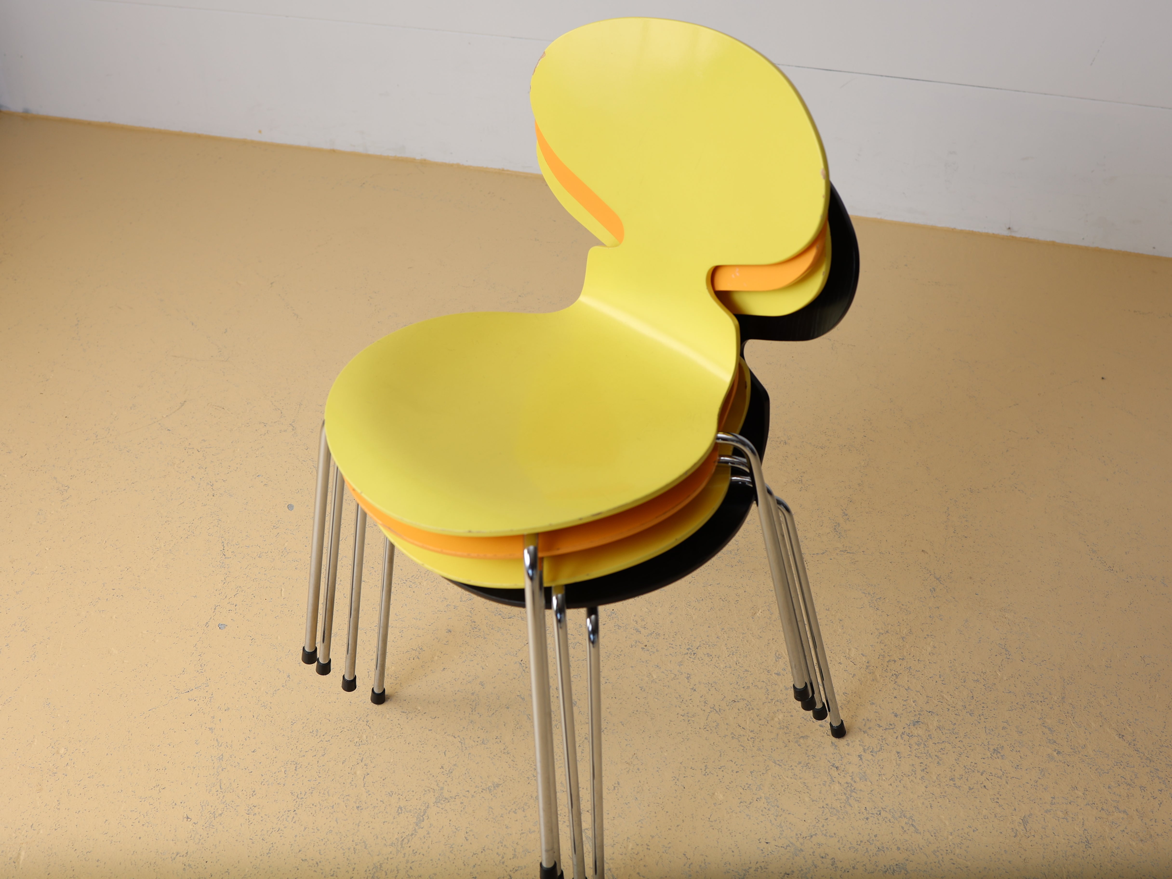 Vintage Arne Jacobsen Stühle Ameise 3101 für Fritz Hansen