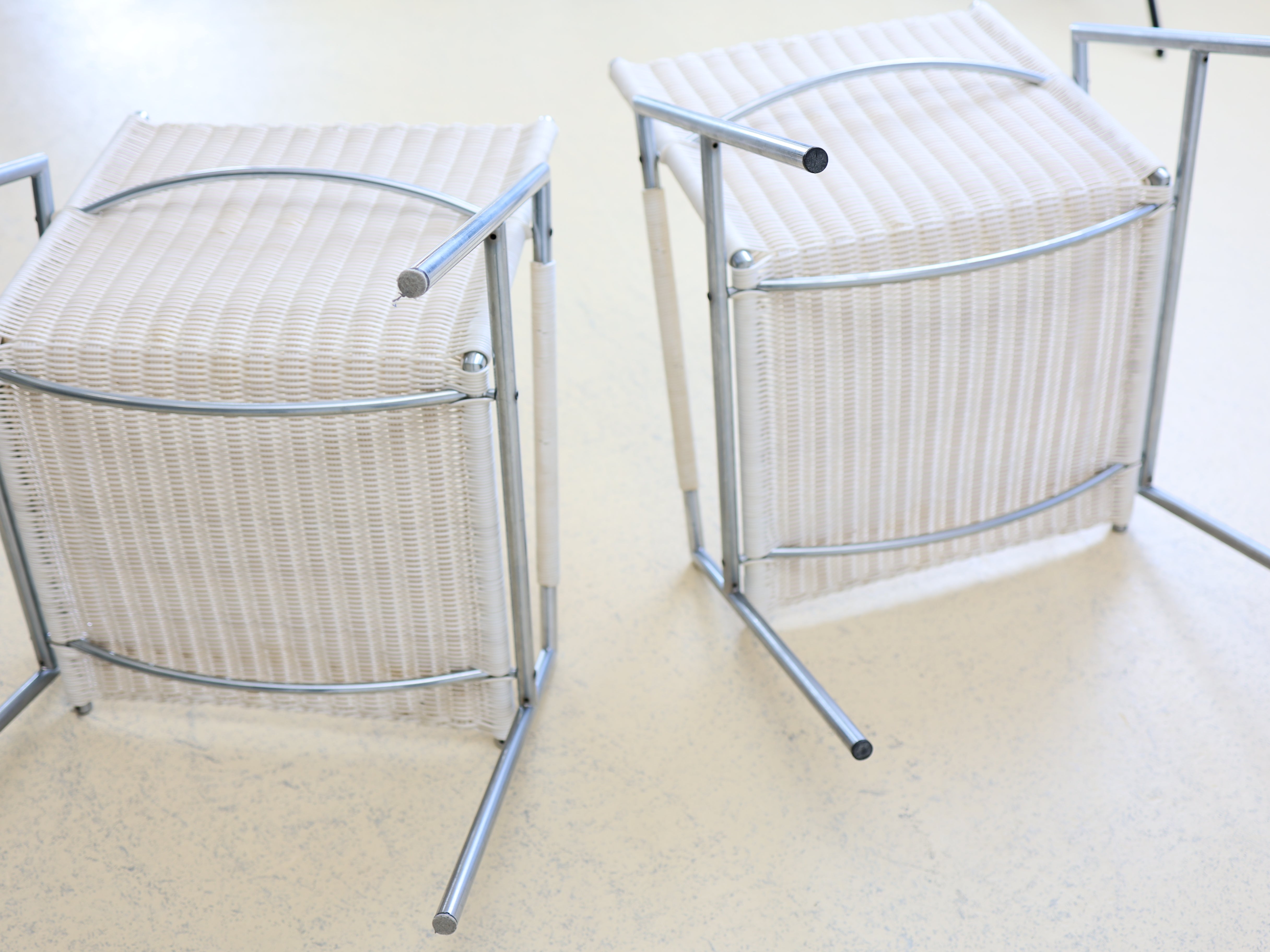Martin Visser Sessel SZ01 von Spectrum Rattan Weiss 10