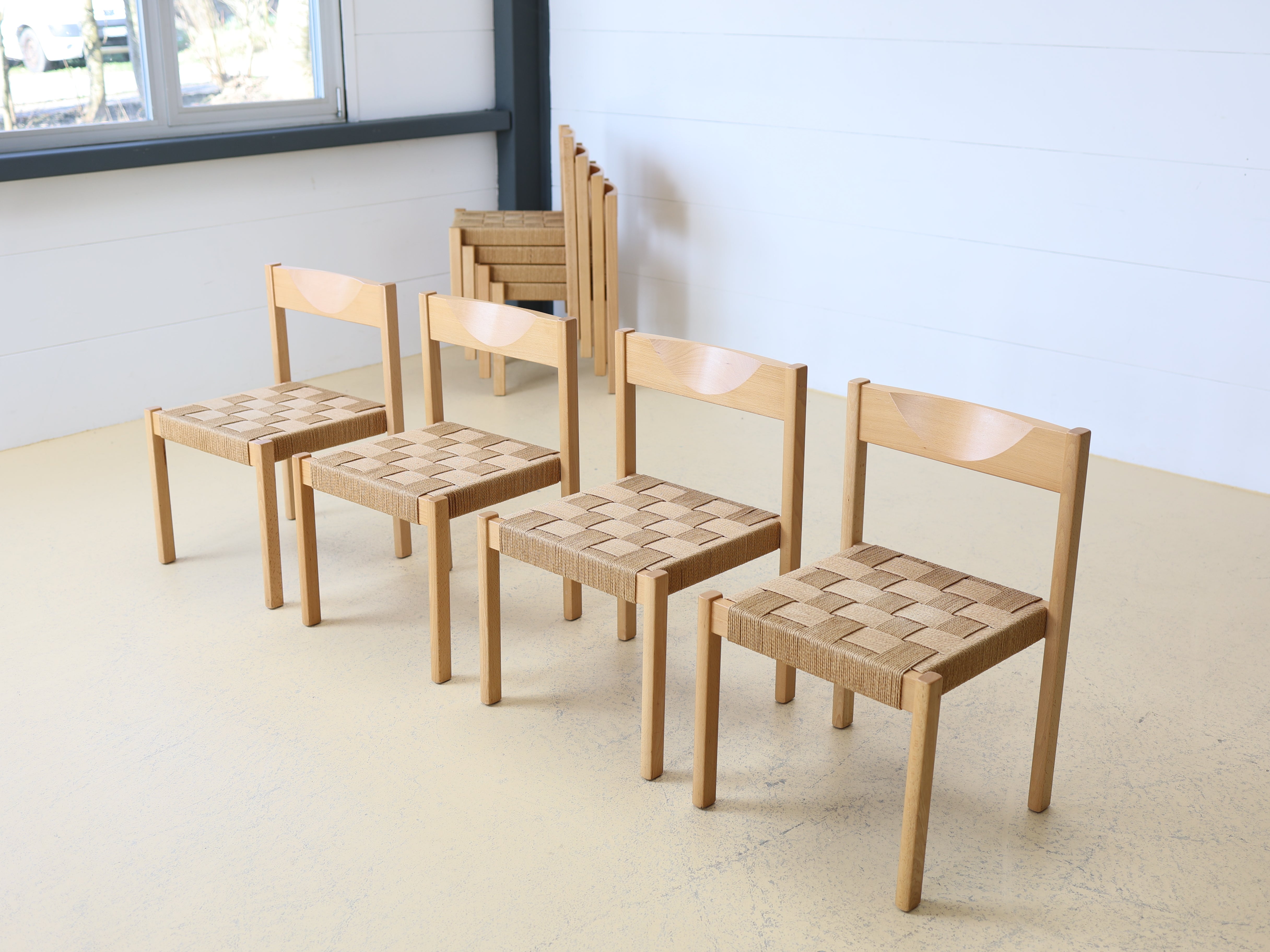 Dietiker Stuhl von Bruno Rey Holz & Geflecht 4