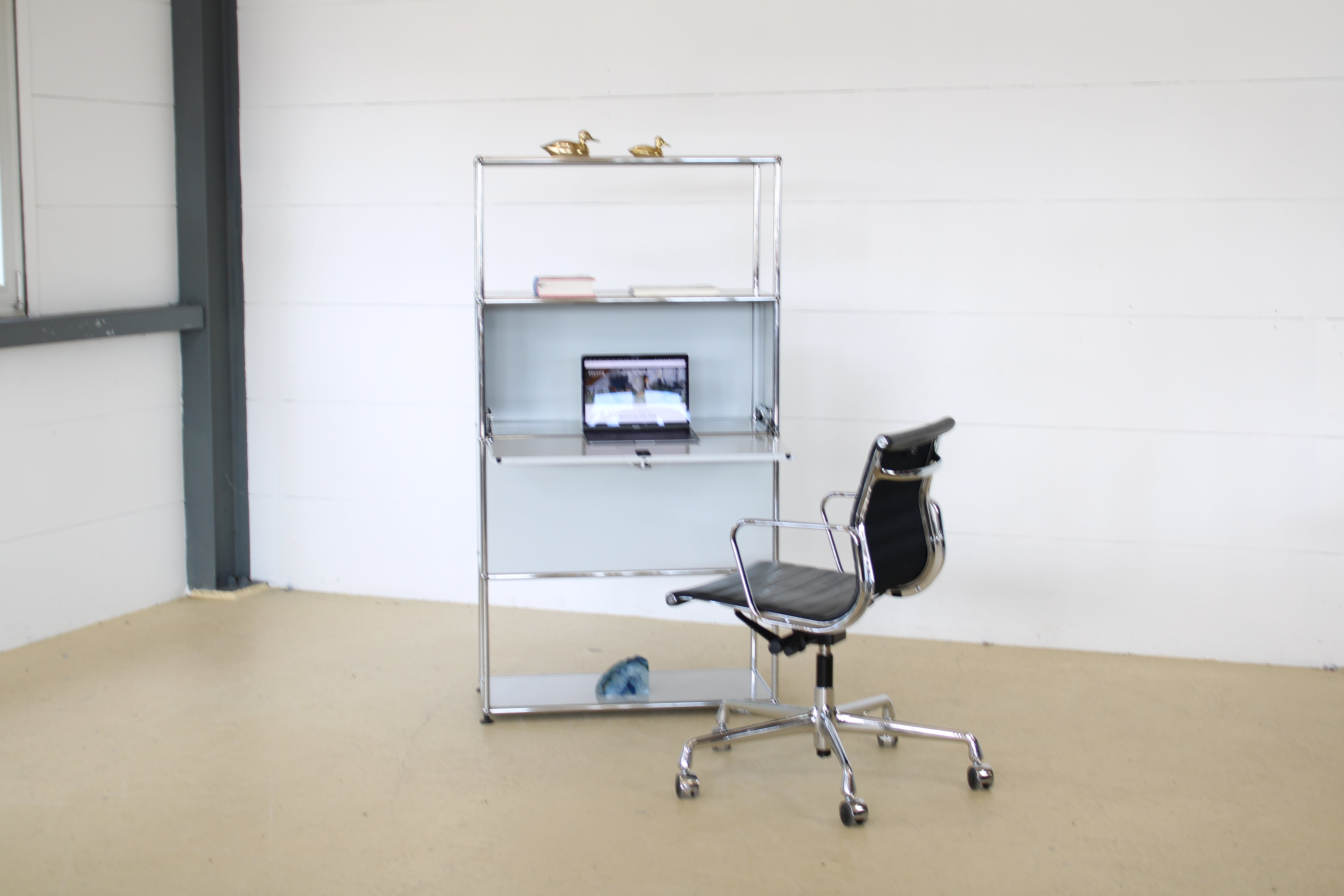 USM Haller Highboard & Schreibtisch Lichtgrau 5
