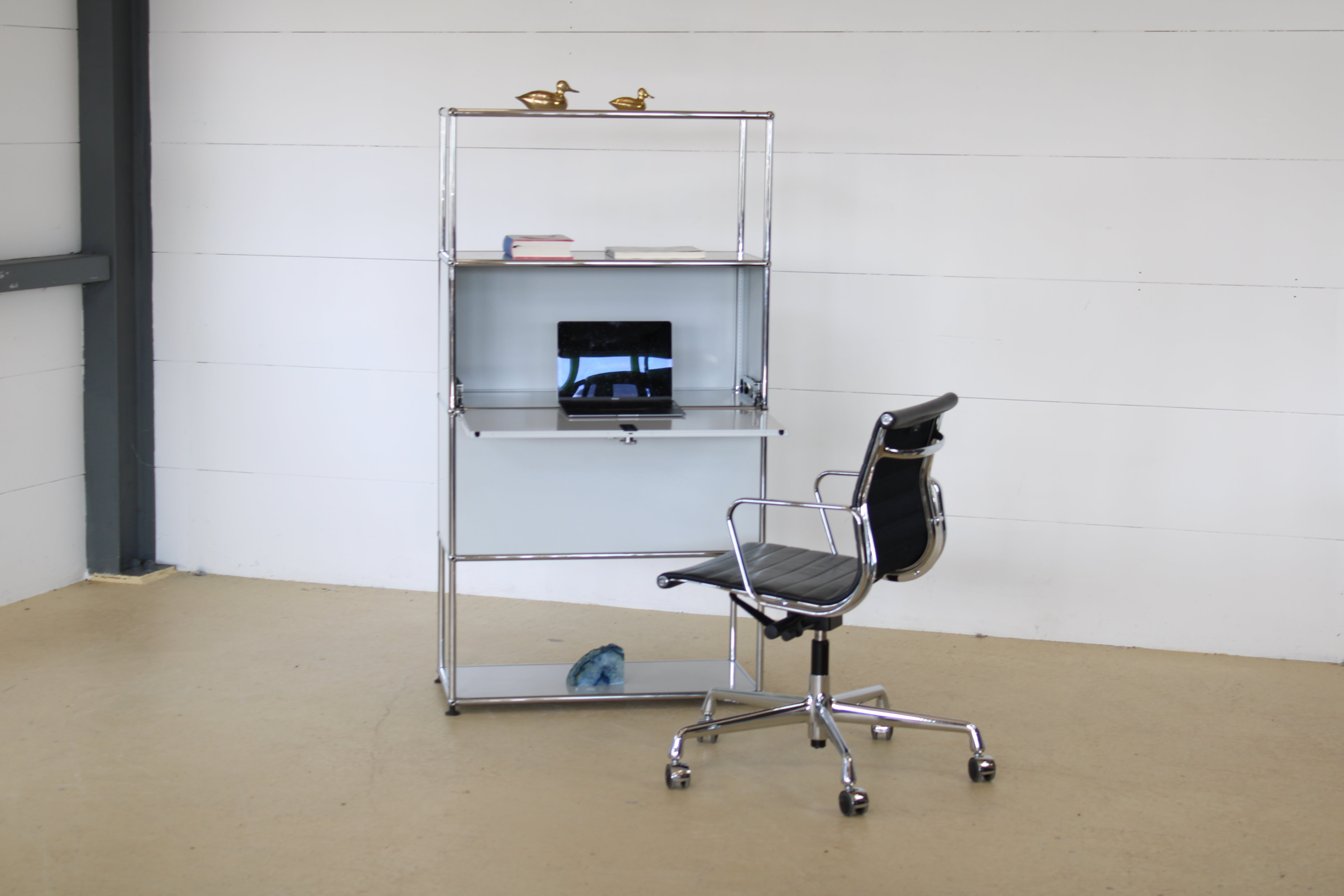 USM Haller Highboard & Schreibtisch Lichtgrau 9