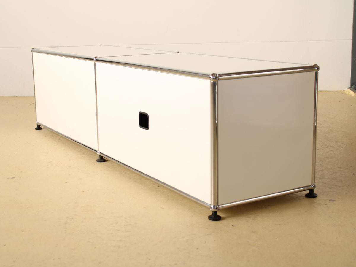 USM Haller Lowboard 2x1 Blau & Weiss 7