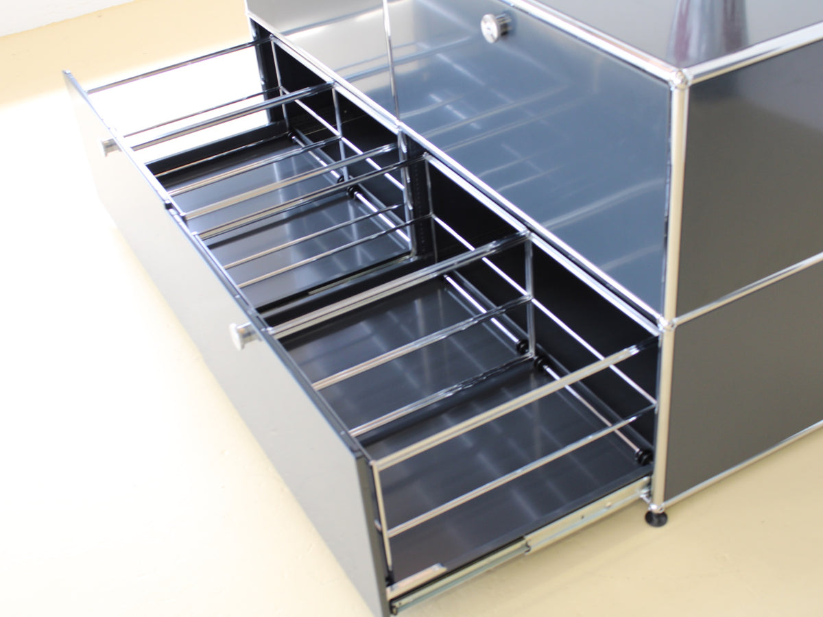 USM Haller Sideboard 2x2 Anthrazitgrau 4