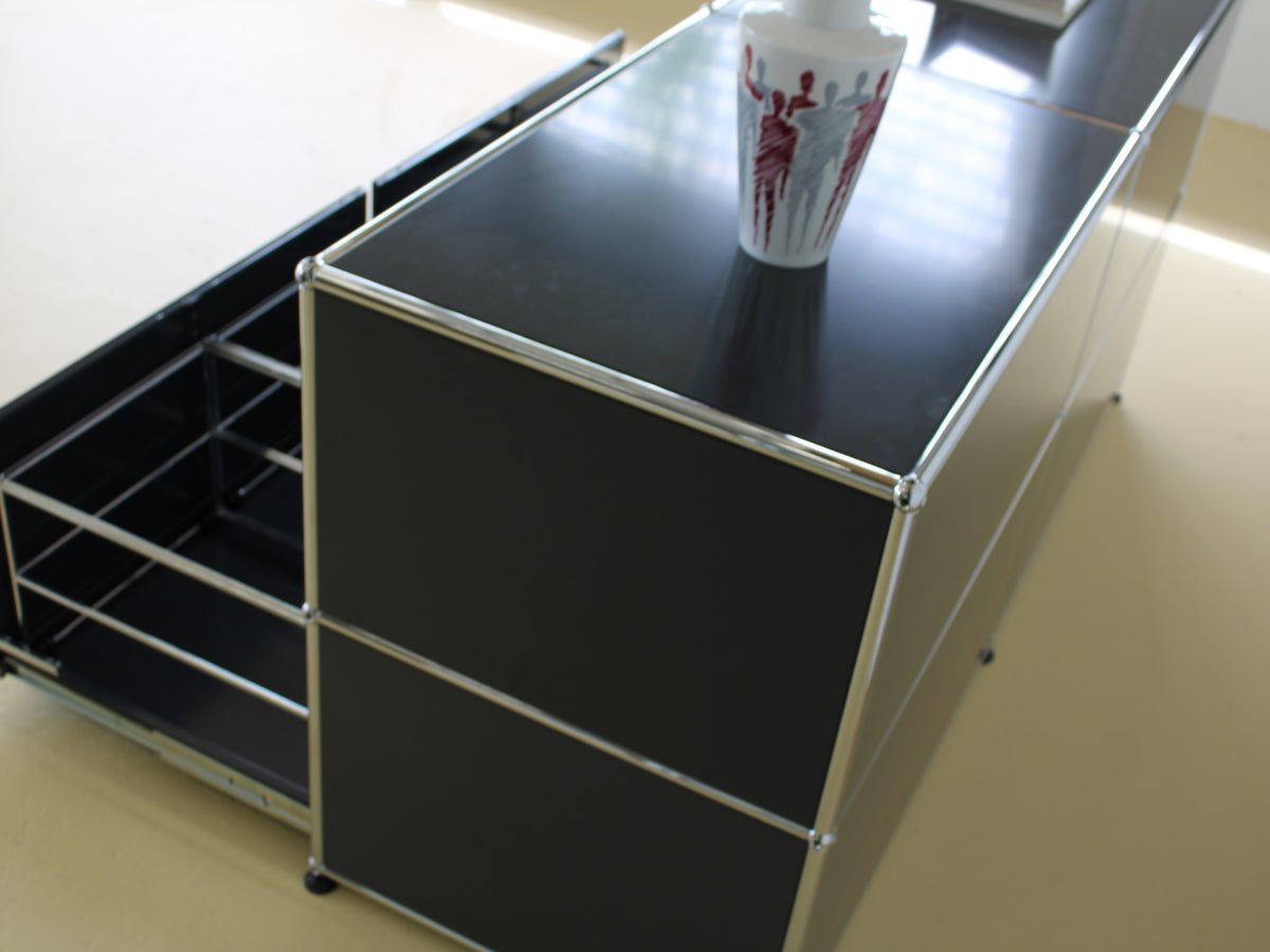 USM Haller Sideboard 2x2 Anthrazitgrau 6