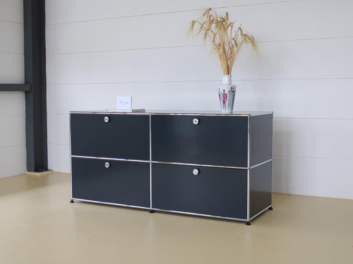 USM Haller Sideboard 2x2 Anthrazitgrau 8