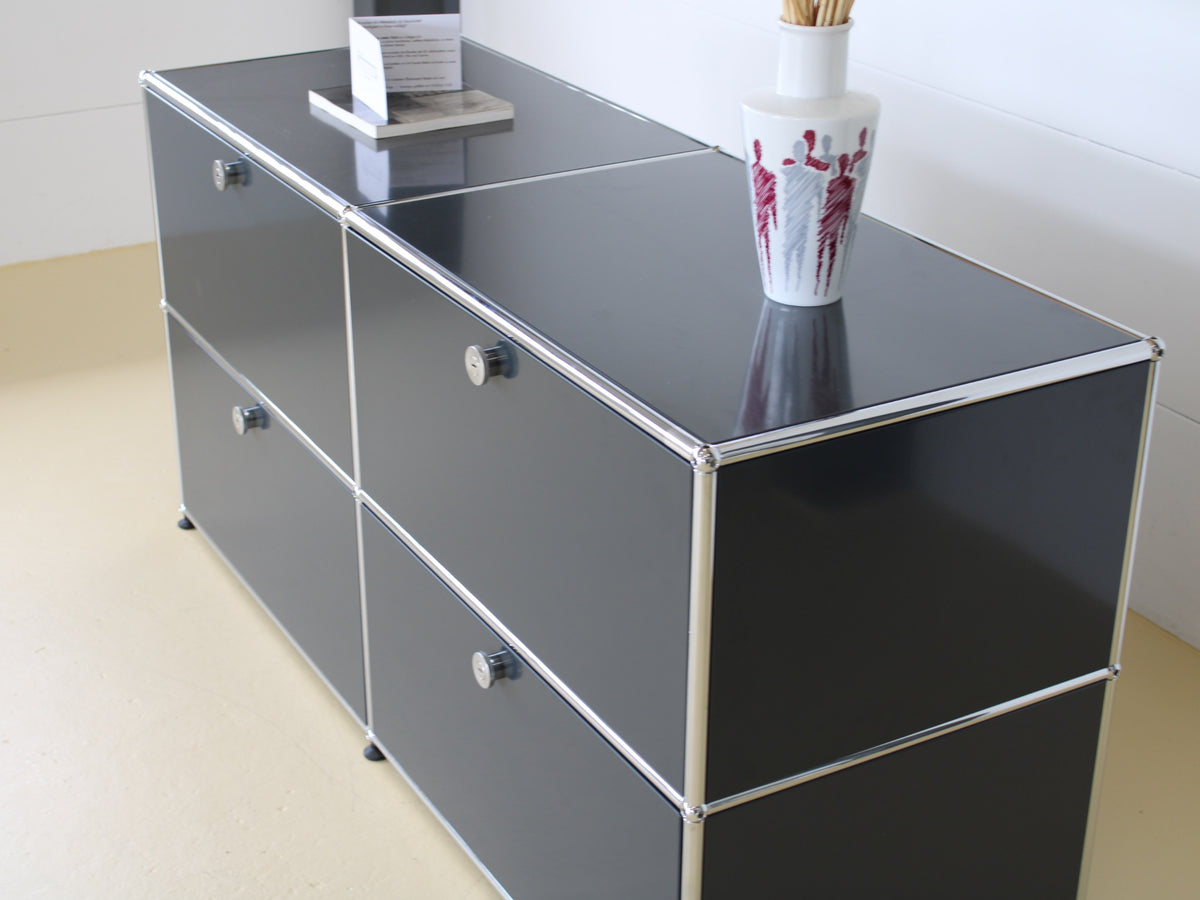 USM Haller Sideboard 2x2 Anthrazitgrau 10