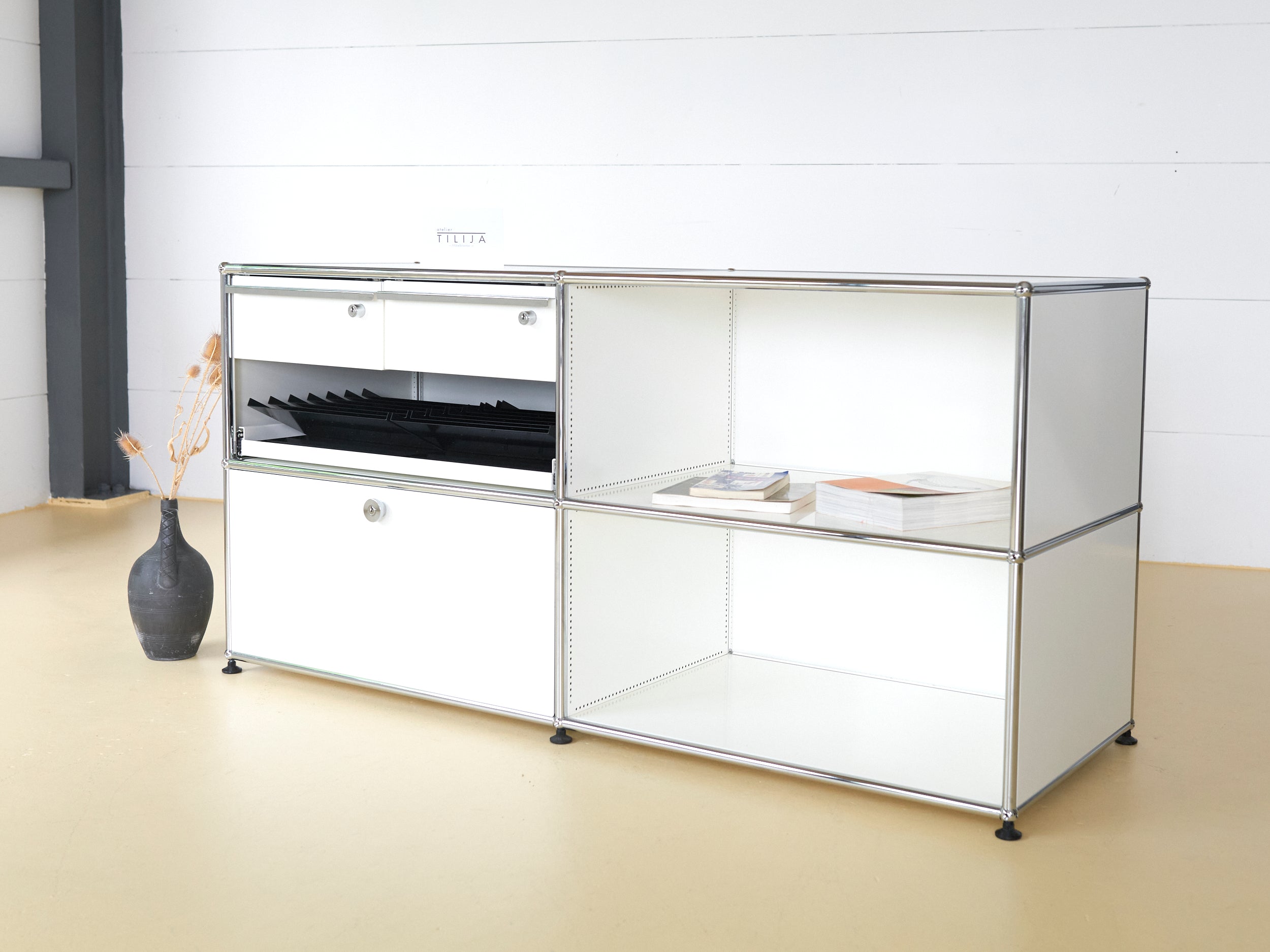 USM Druckermöbel in Reinweiss, Sideboard