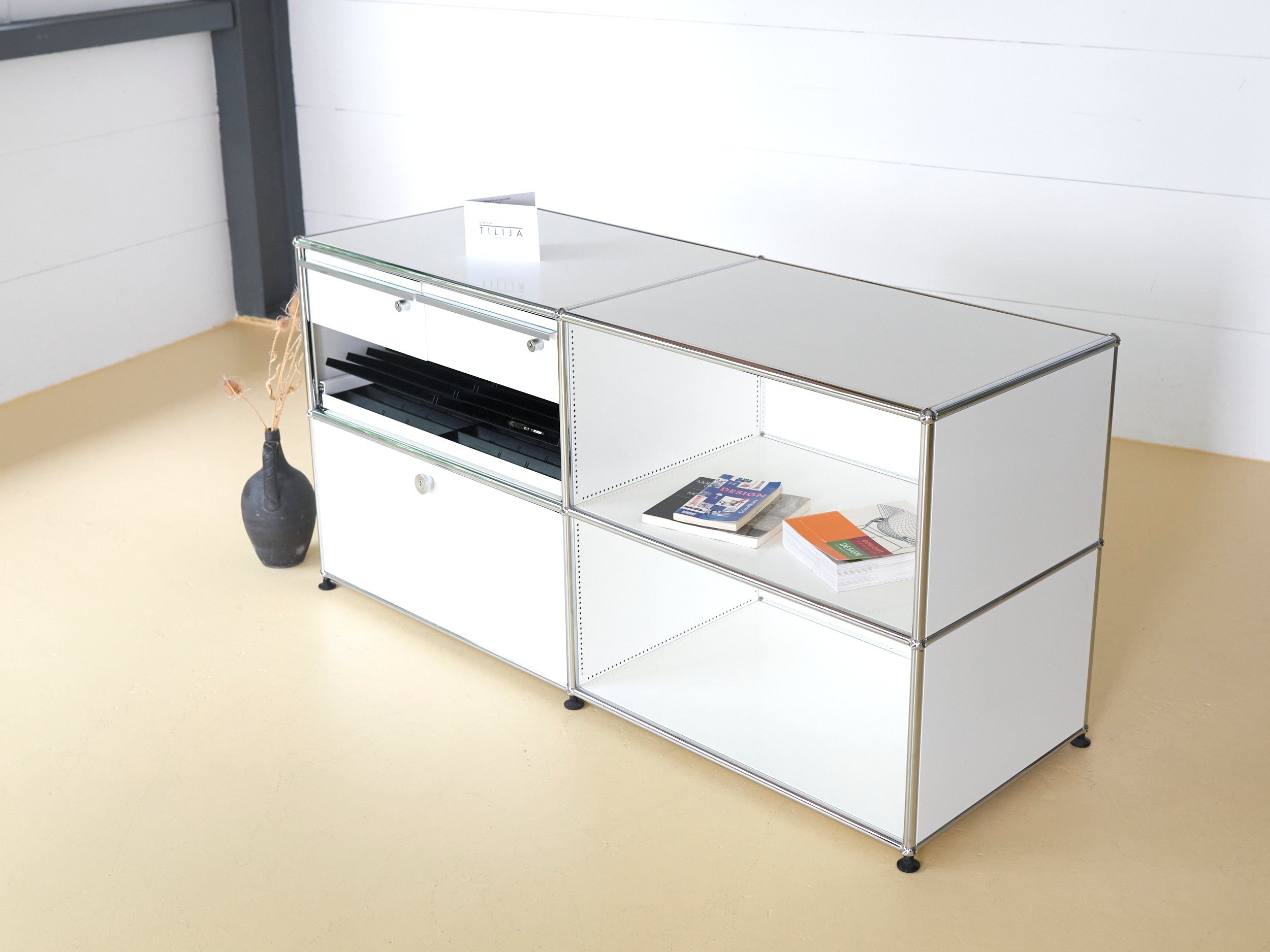 USM Druckermöbel in Reinweiss, Sideboard