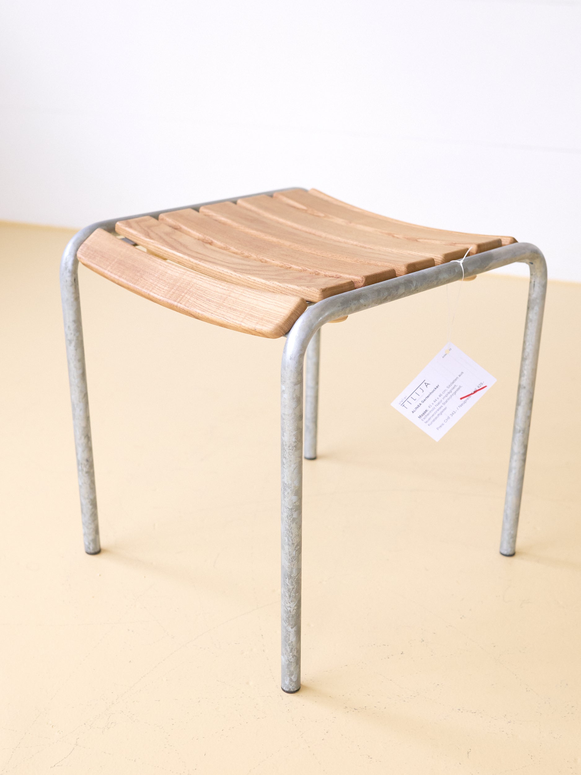Atelier ALINEA Gartenhocker Grün & Holz/Natur 8