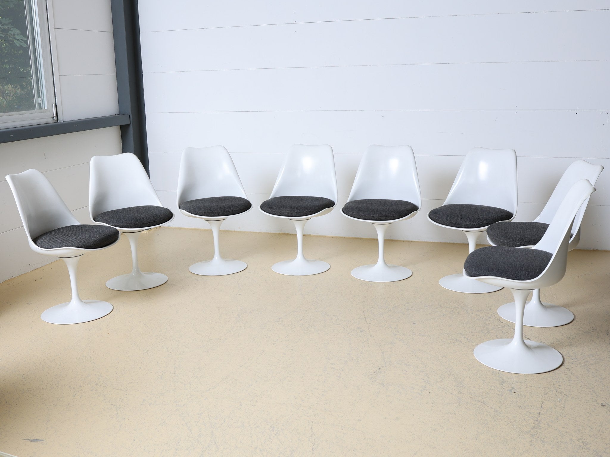 Komplettes Tulip Chair Set von Knoll in gepflegtem Zustand