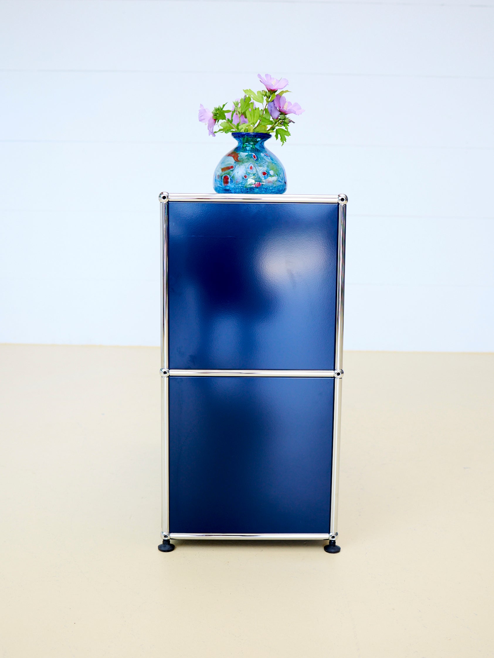 USM Haller Sideboard | Modularer Designklassiker neuwertig | Stahlblau 1x2