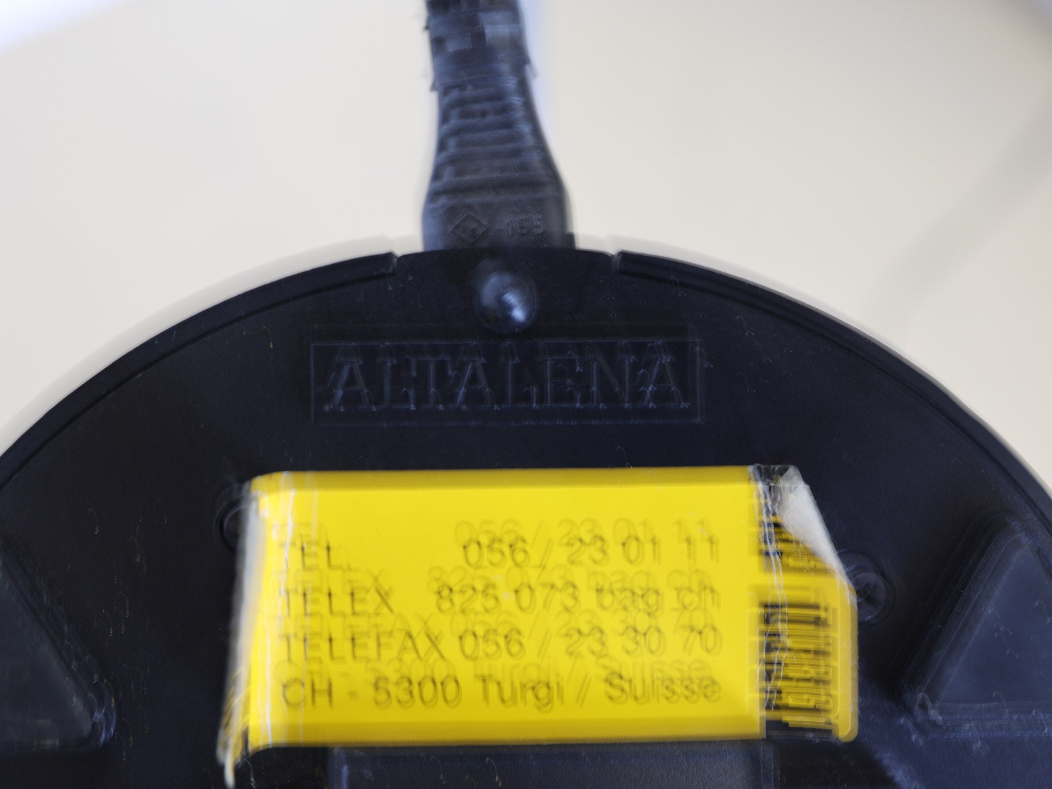 Inline-Dimmer und Kabelführung der Altalena Halogenleuchte