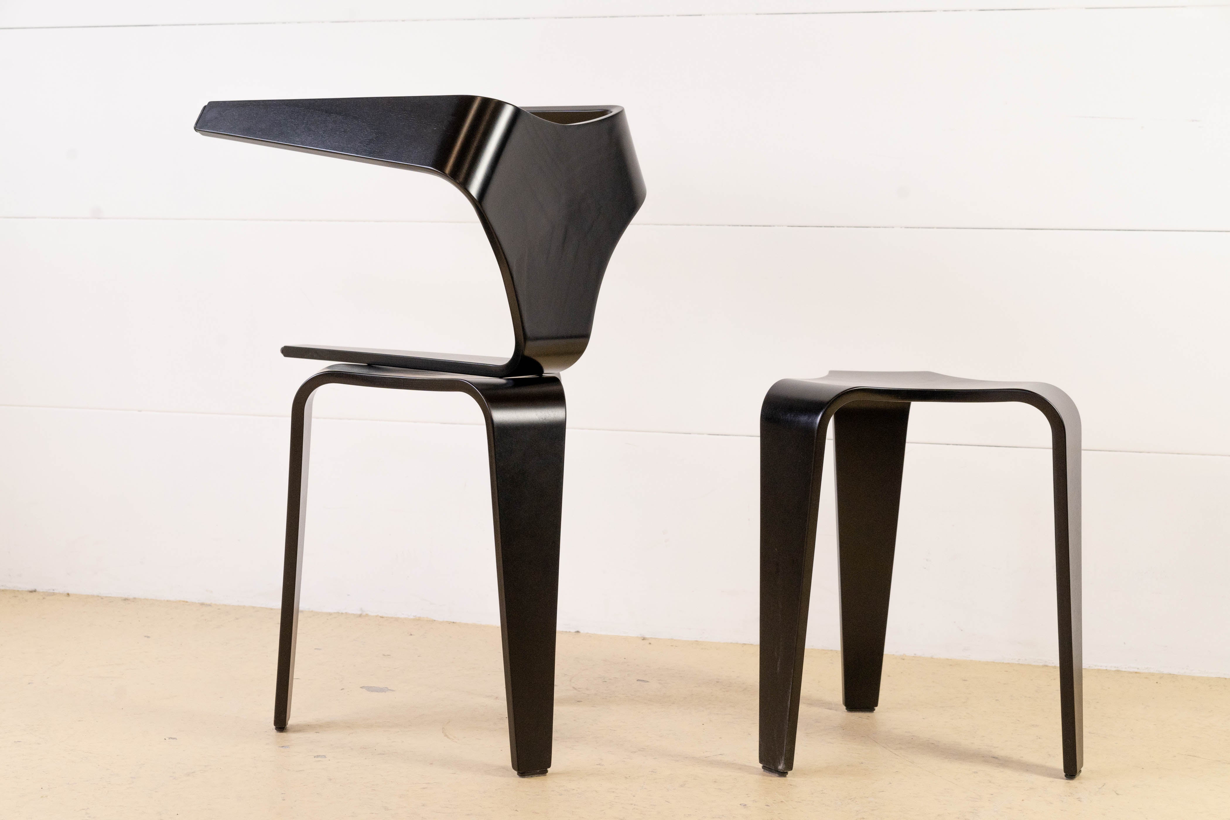 Swiss Design: Michel Péclard Hocker von Horgen Glarus, 1960