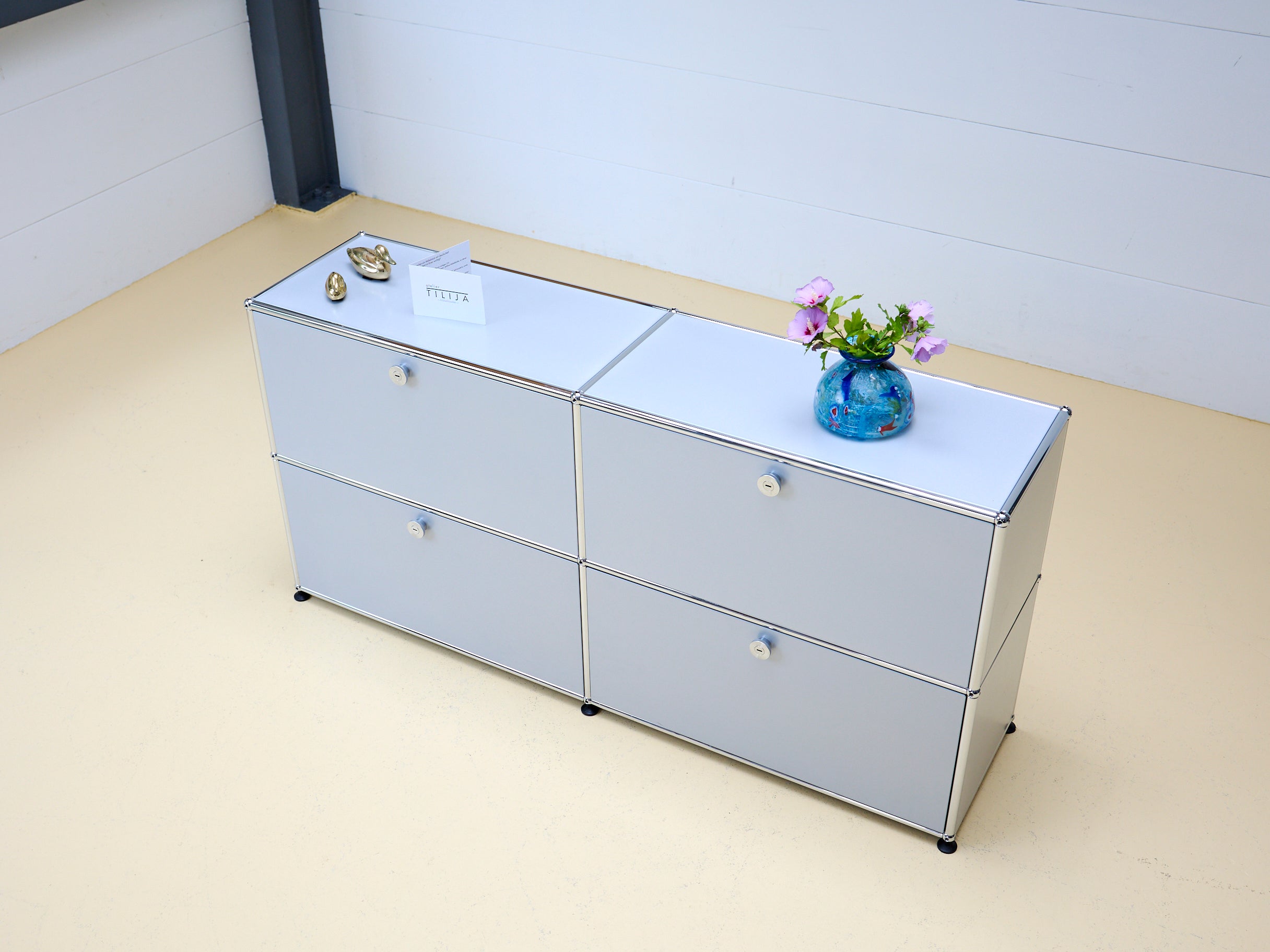 USM Haller Sideboard in Mattsilber