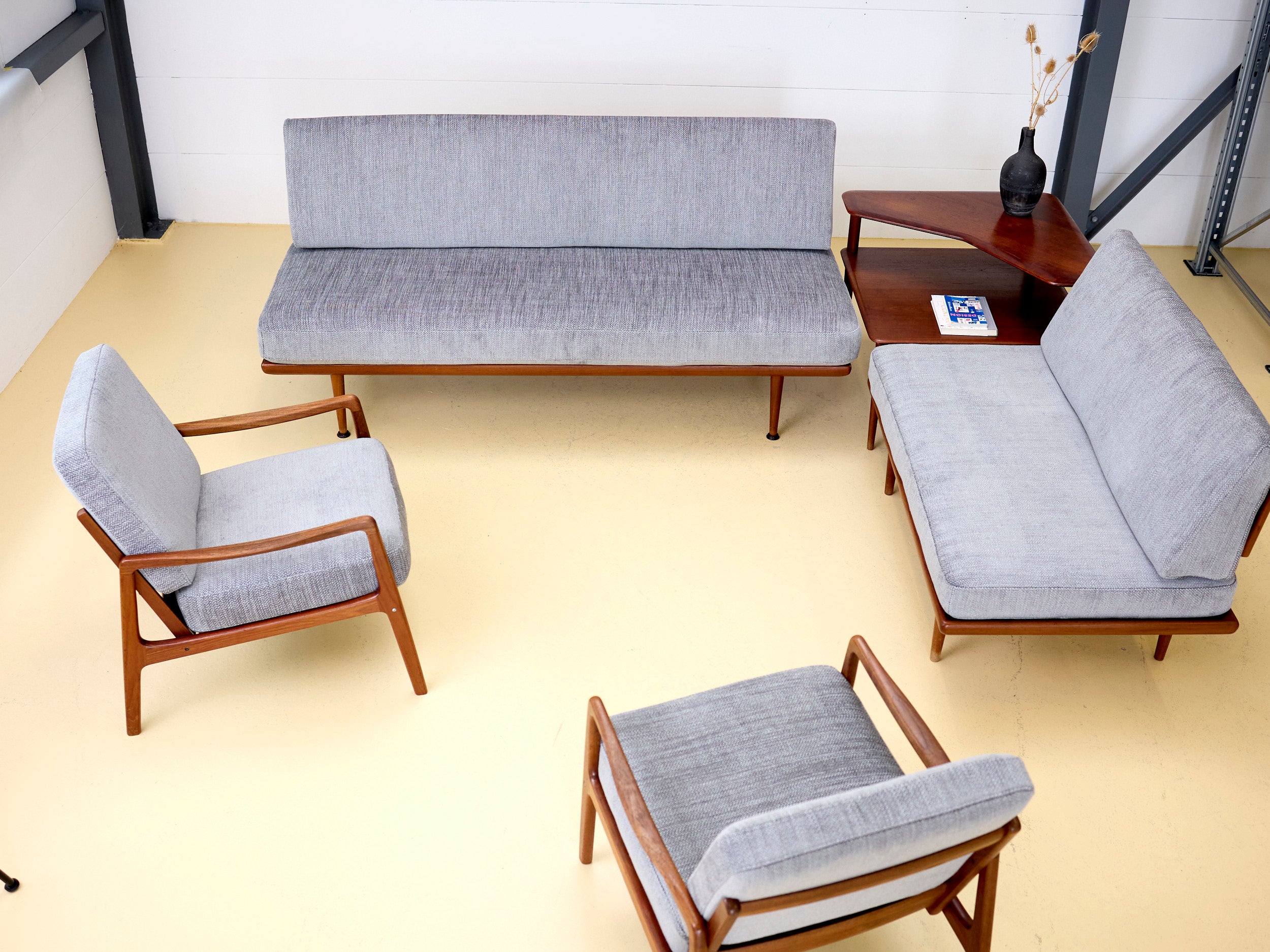 Minerva Sofa-Set von Peter Hvidt & Orla Mølgaard-Nielsen