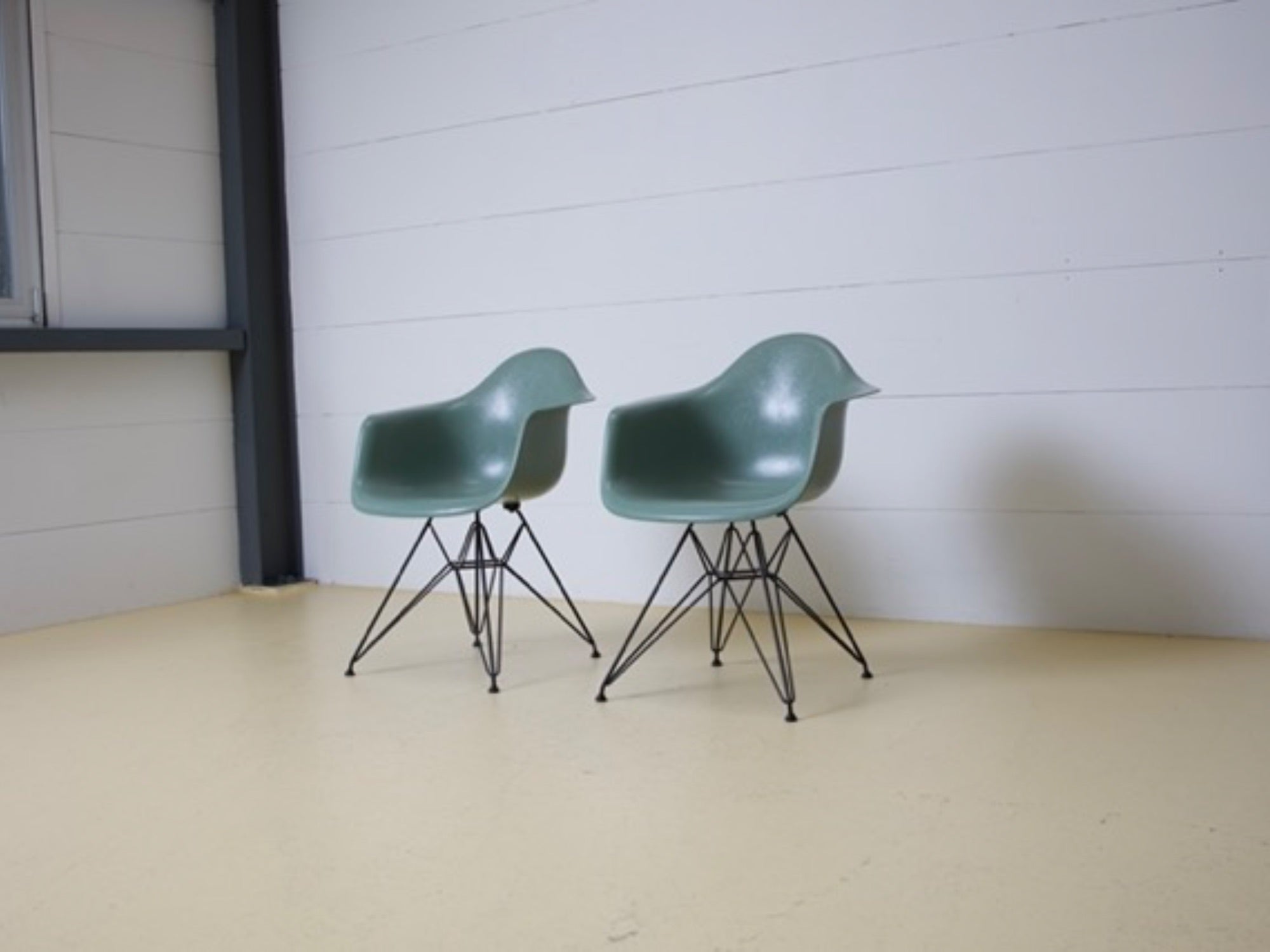 VITRA Eames Armchairs DAW in Seafoam