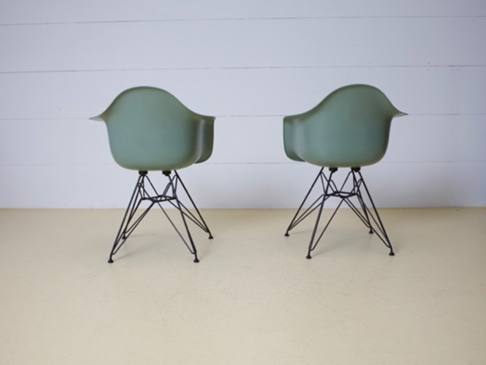 VITRA Eames Armchairs DAW in Seafoam