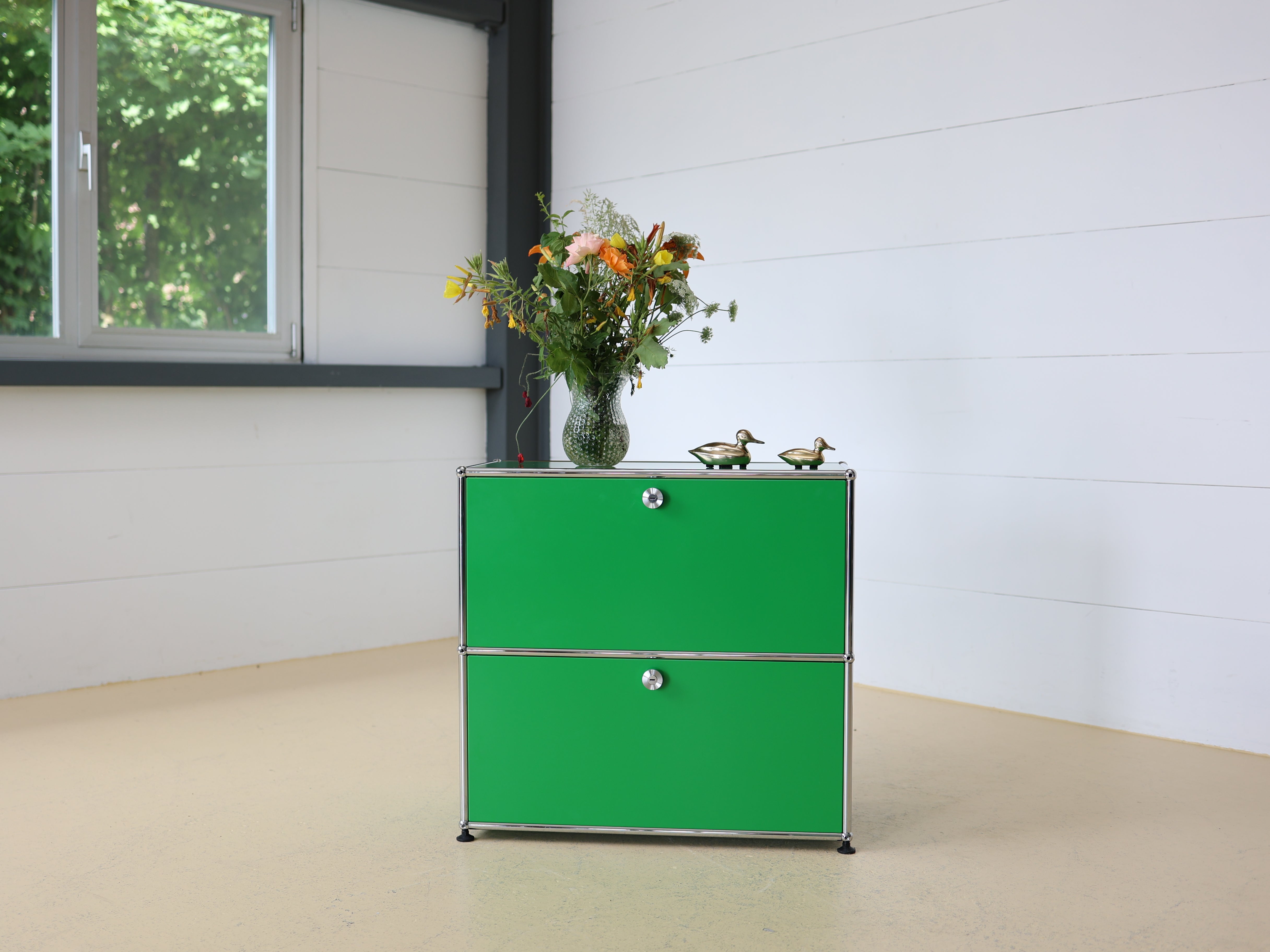 USM Haller Sidebaord Grün, 1x2