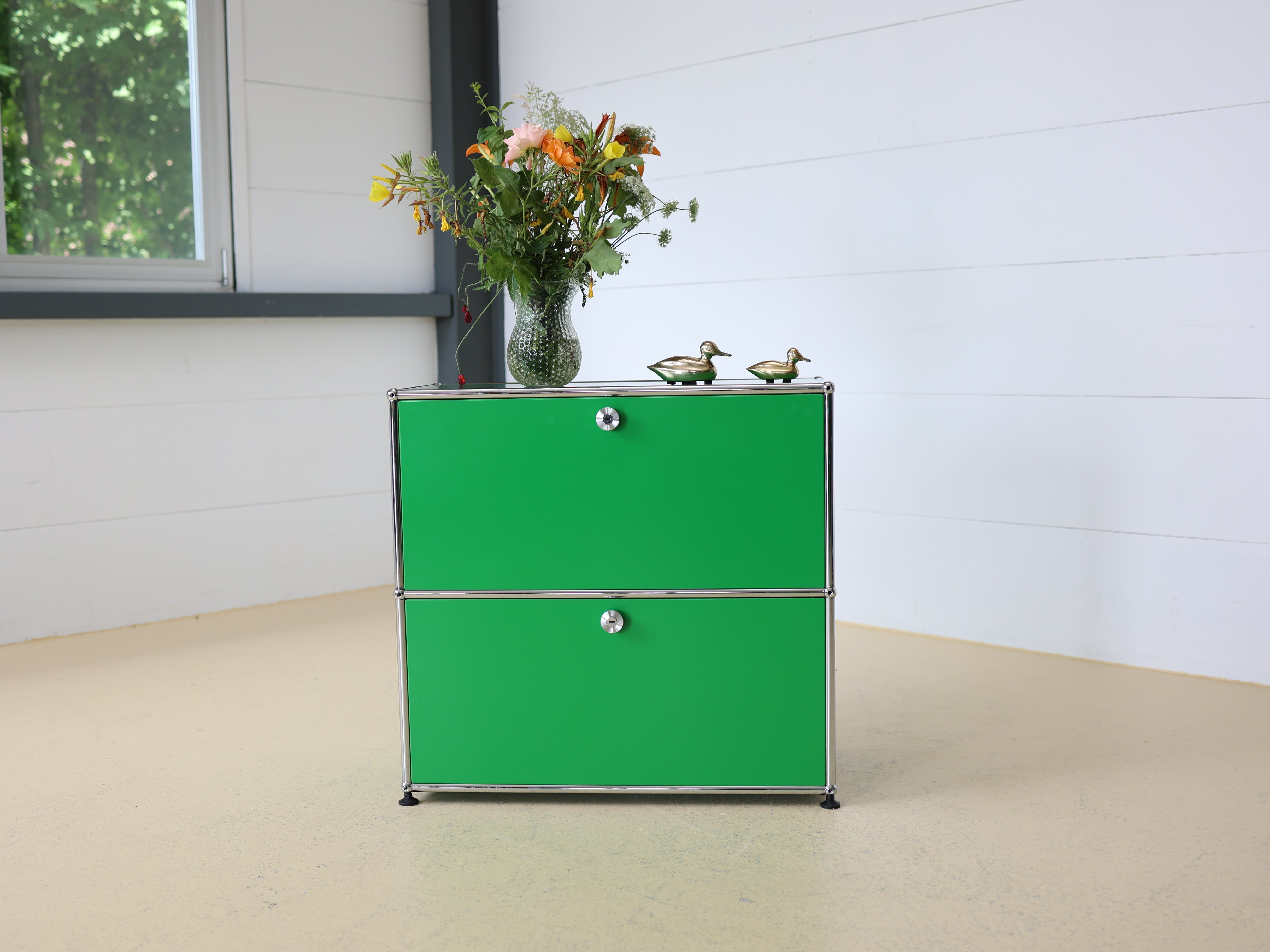 USM Haller Sidebaord Grün, 1x2