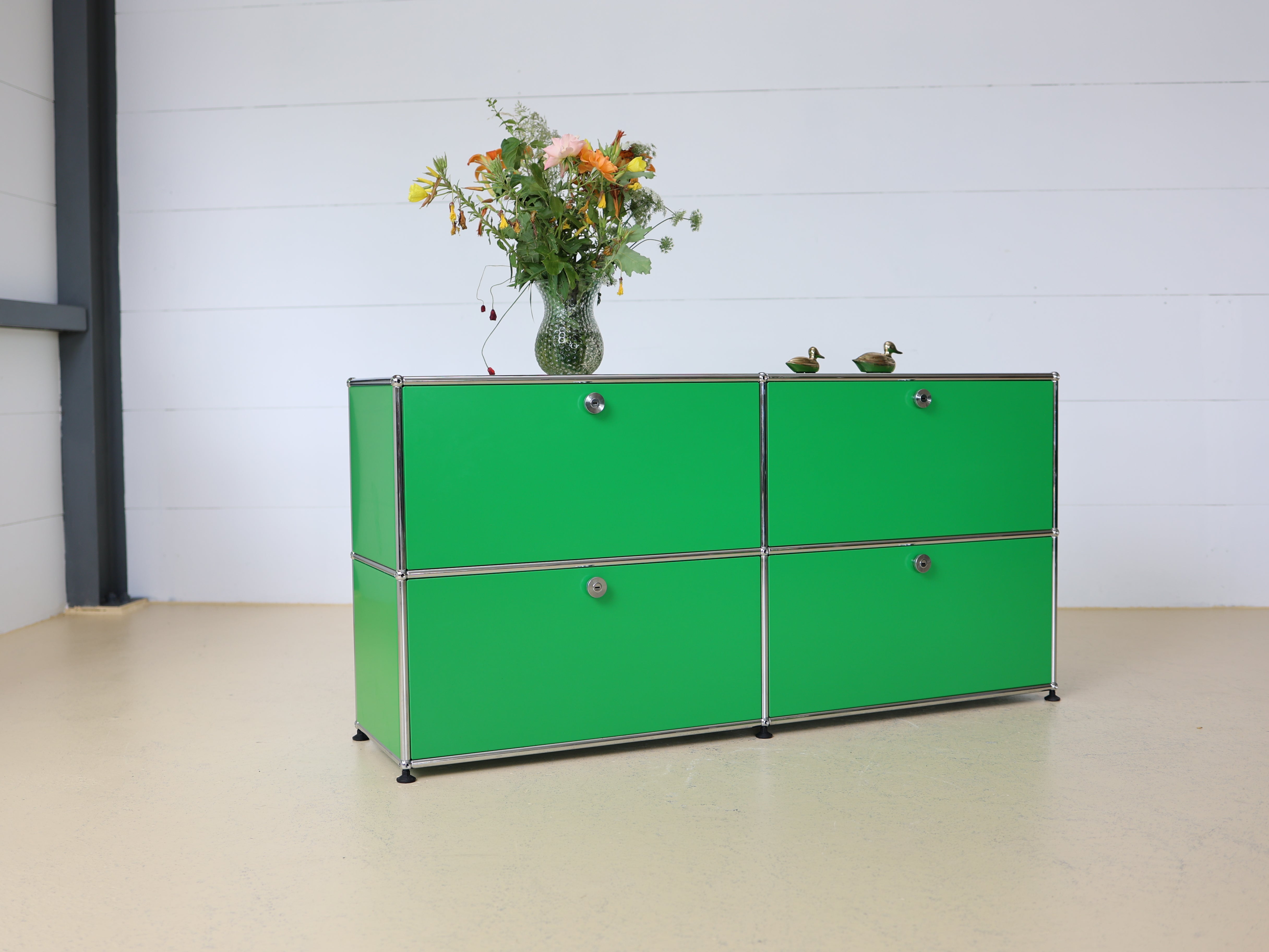 USM Haller Sidebaord Grün, 2x2