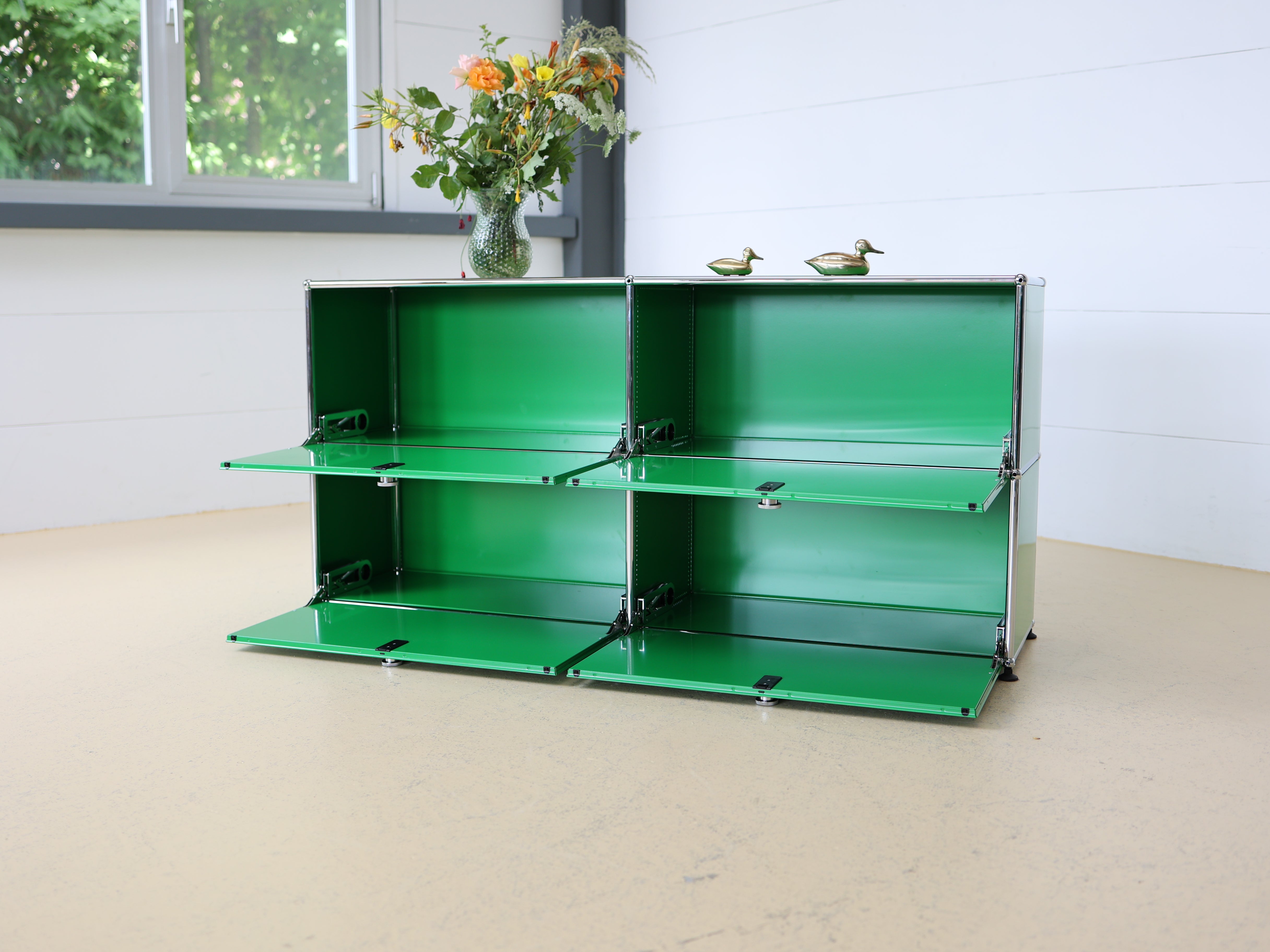 USM Haller Sidebaord Grün, 2x2