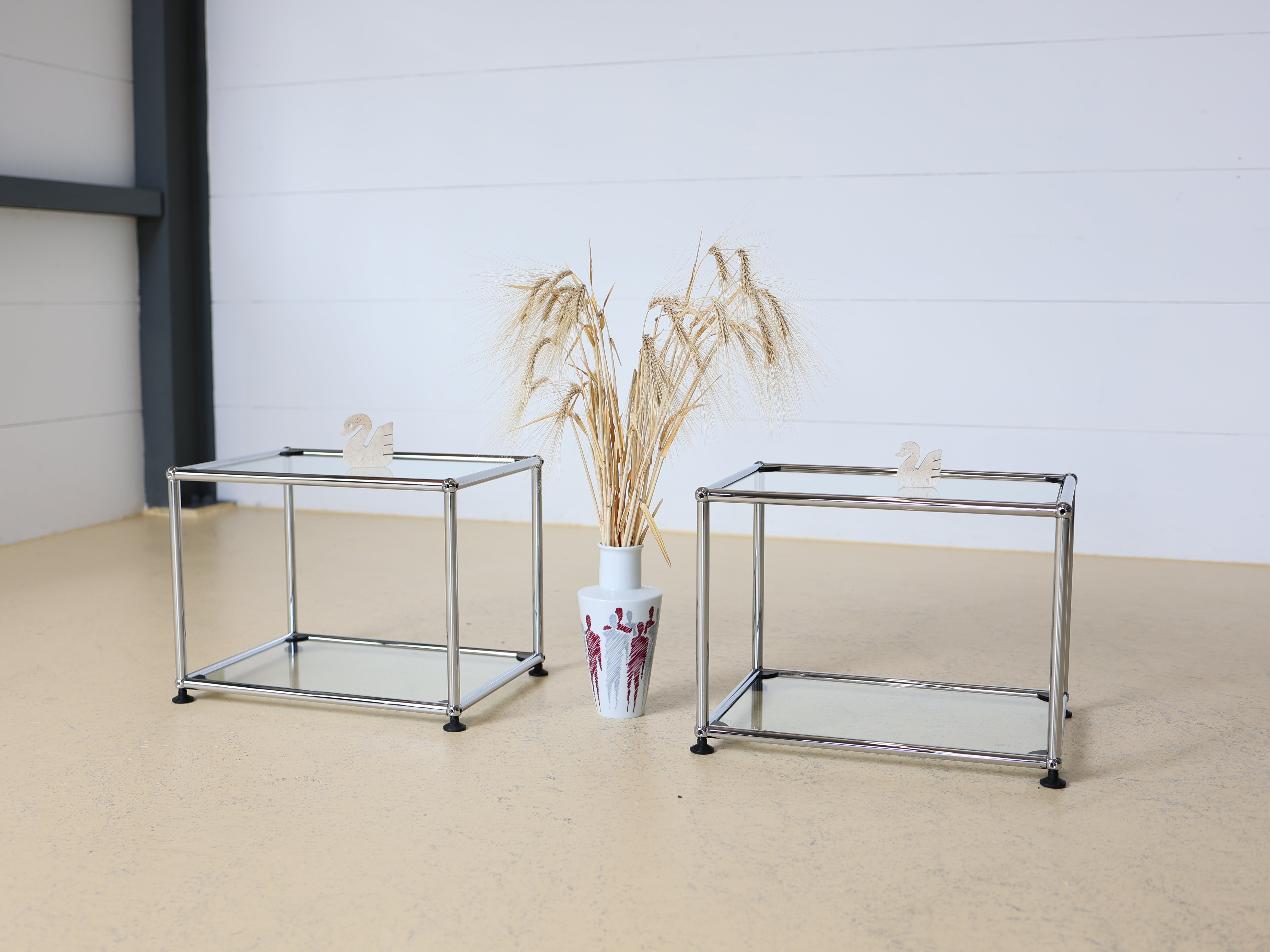 USM Haller Beistelltisch Glas 3