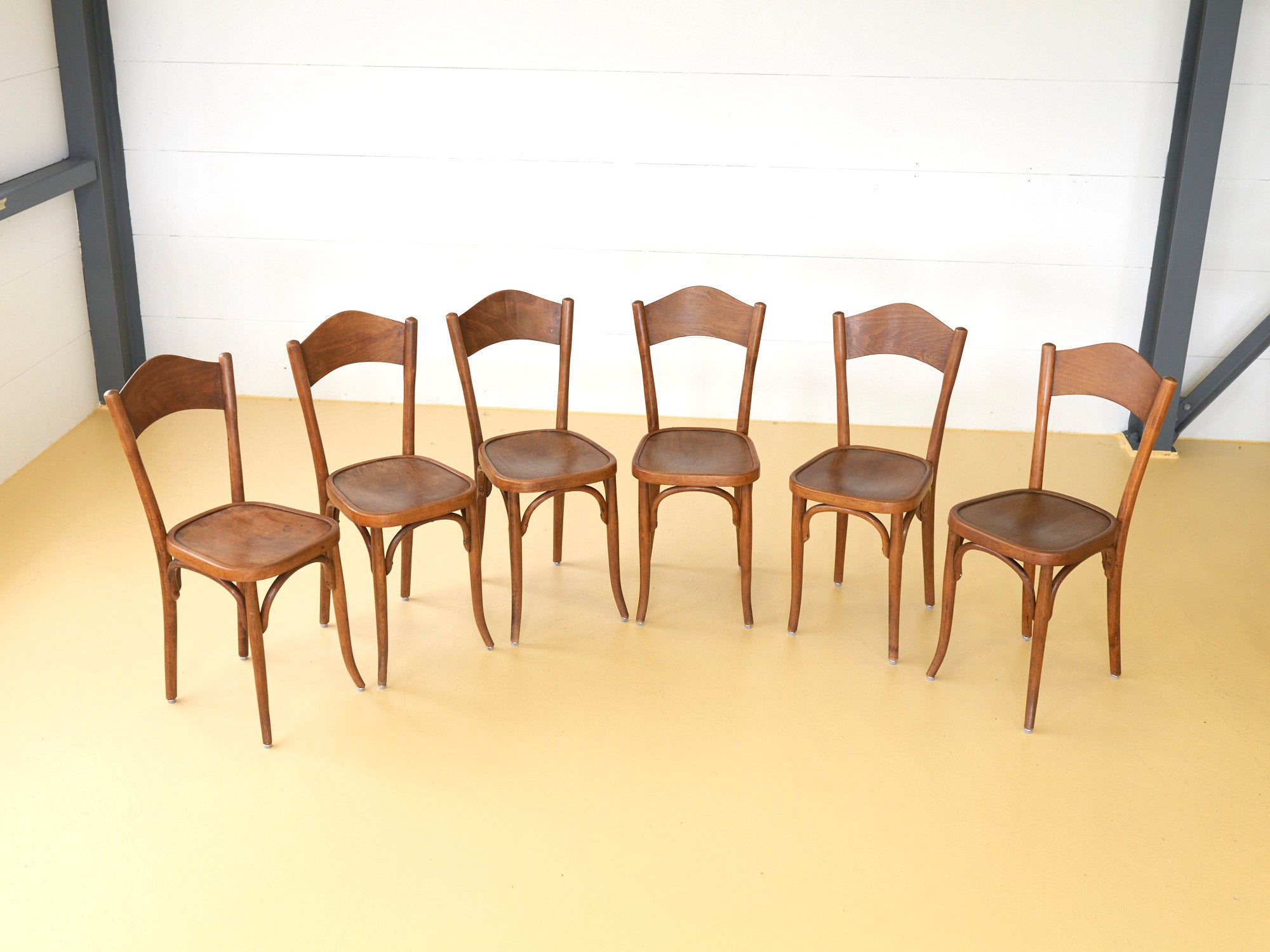 Antike Horgen Glarus Stühle im 6er Set