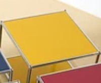 USM Haller Nachttisch | Beistelltisch Modular | Designklassiker Neuwertig | Weiss - Rot - Grün - Gelb - Blau