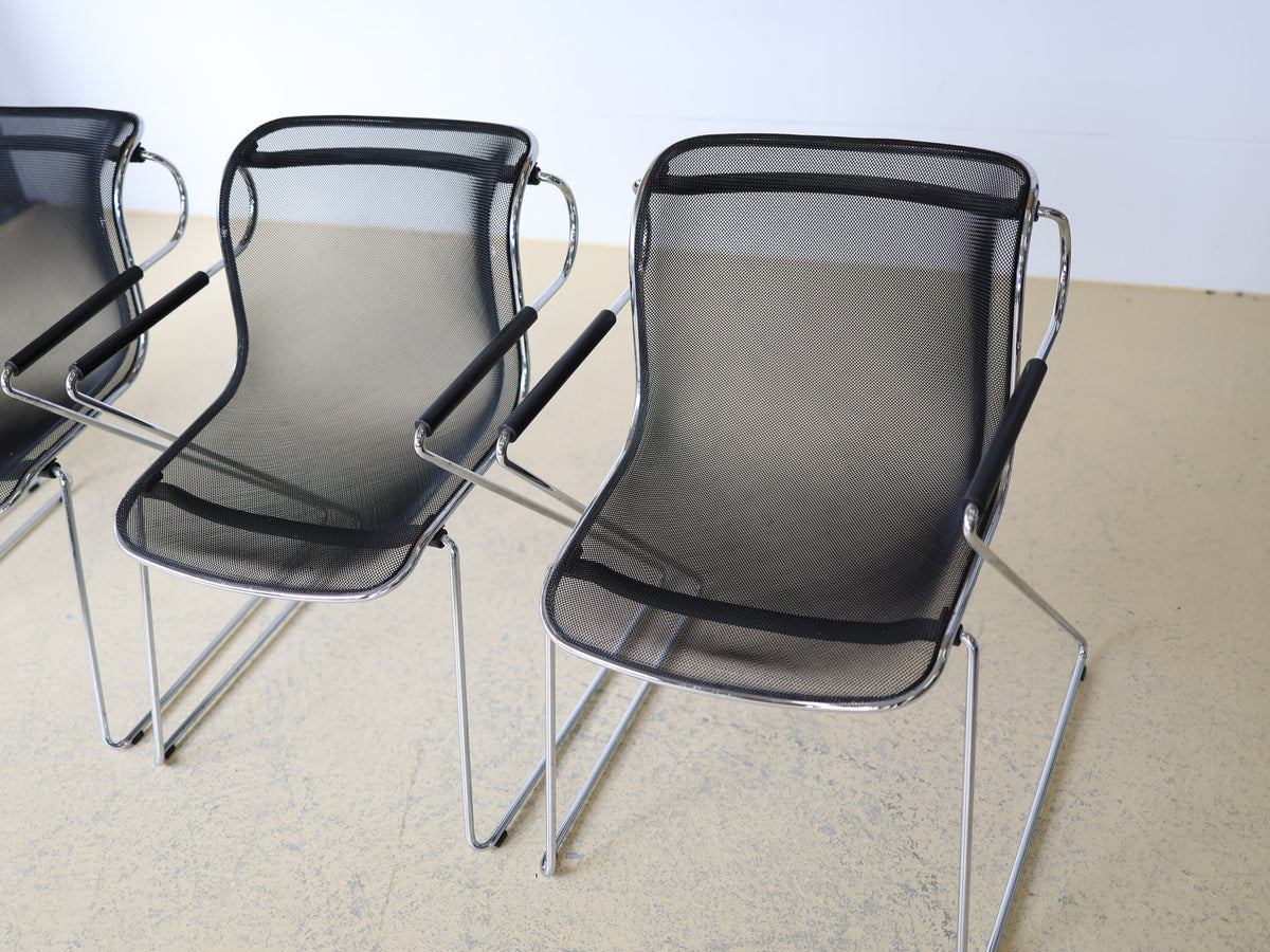Designklassiker Penelope von Charles Pollock für Castelli – 4er-Set in gutem Zustand
