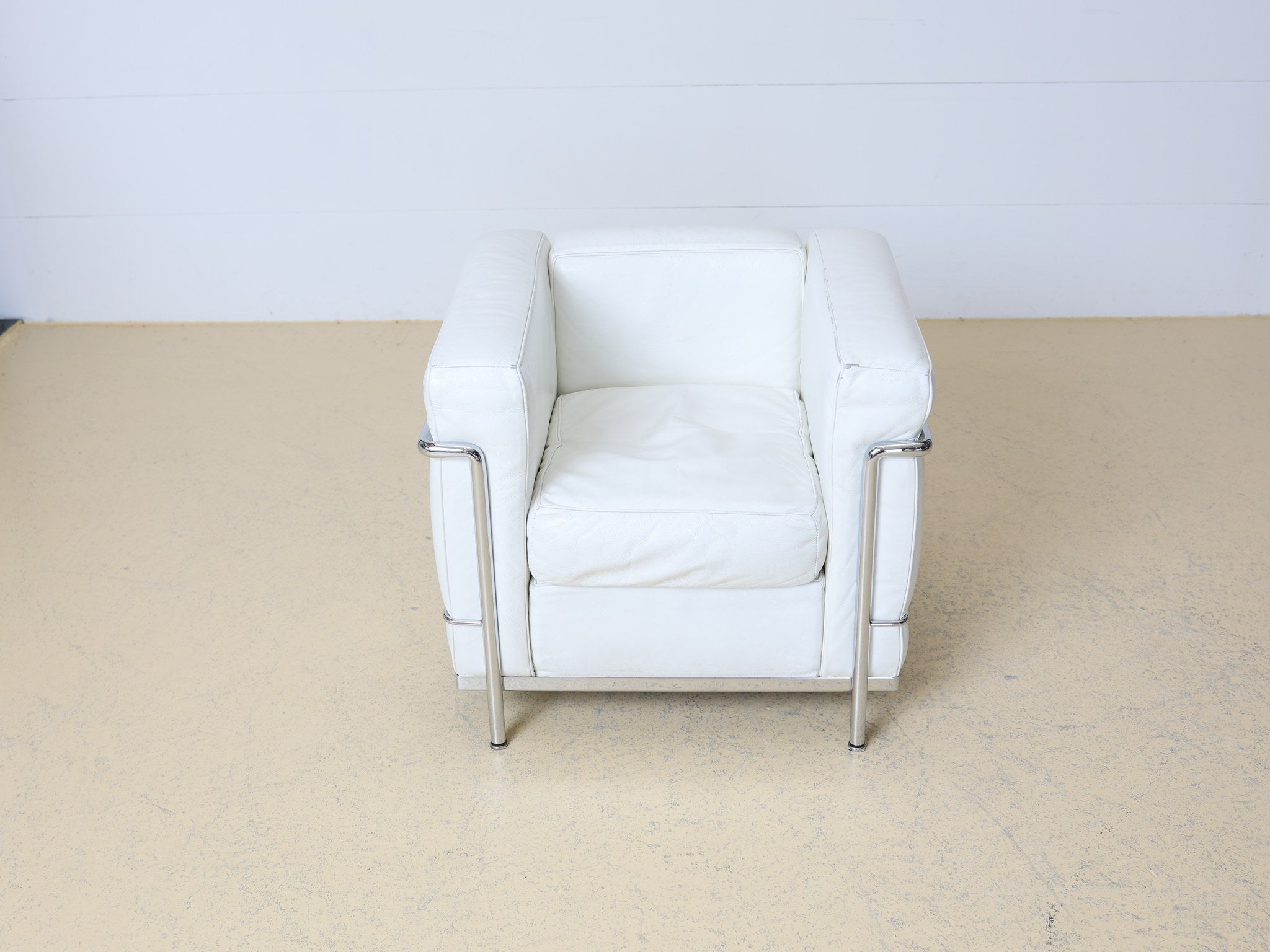 LC2 Fauteuil Grand Confort, Chromgestell und Lederpolster