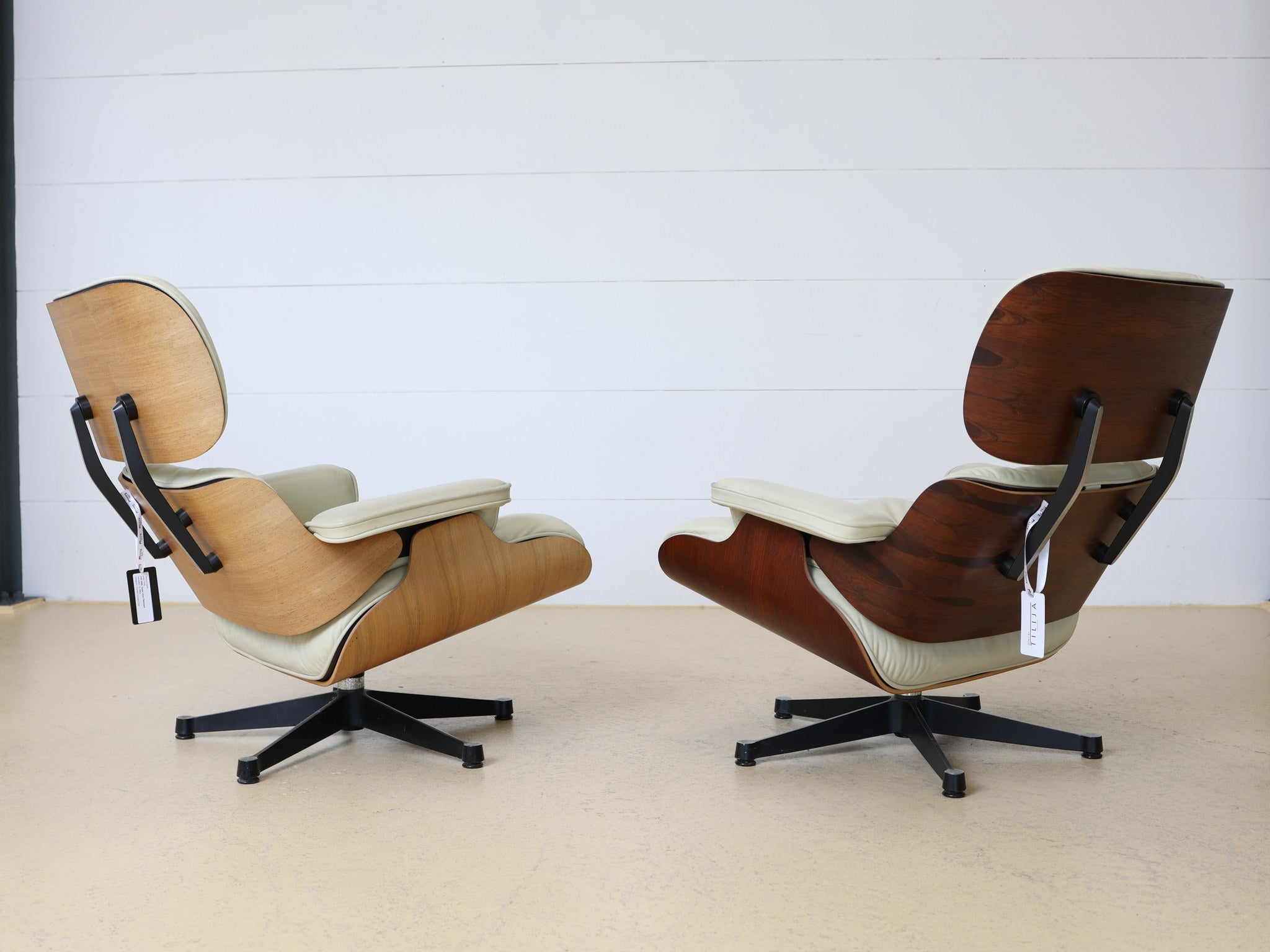 Eames Lounge Chair von Vitra Detailansicht der Holzschale Santos Palisander